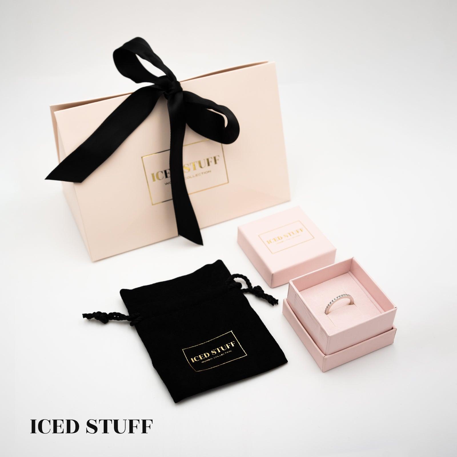 PIERŚCIONEK TENNIS MICRO WHITE S925 - IcedStuff