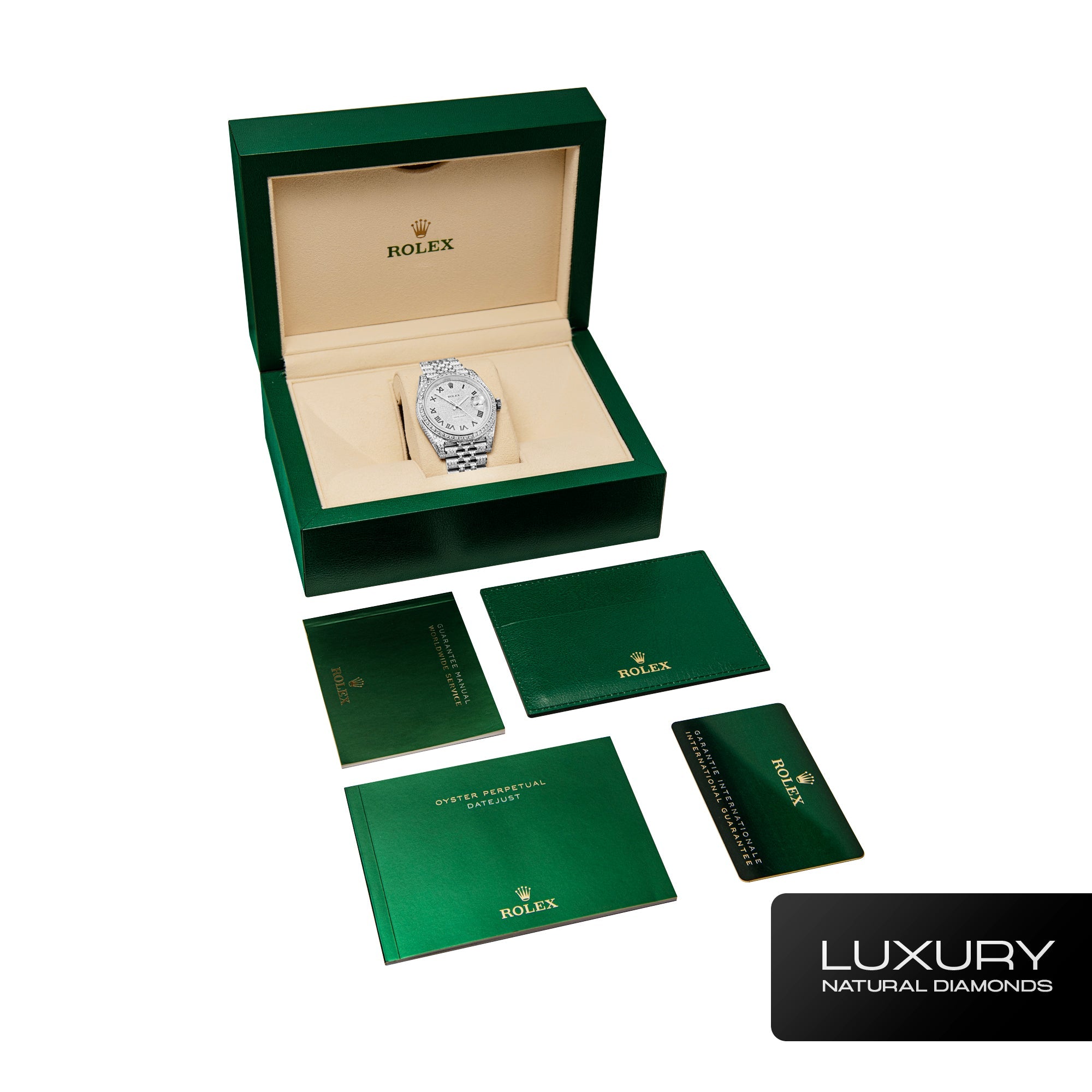 Diamond Rolex Datejust 41mm Iced Out Watch