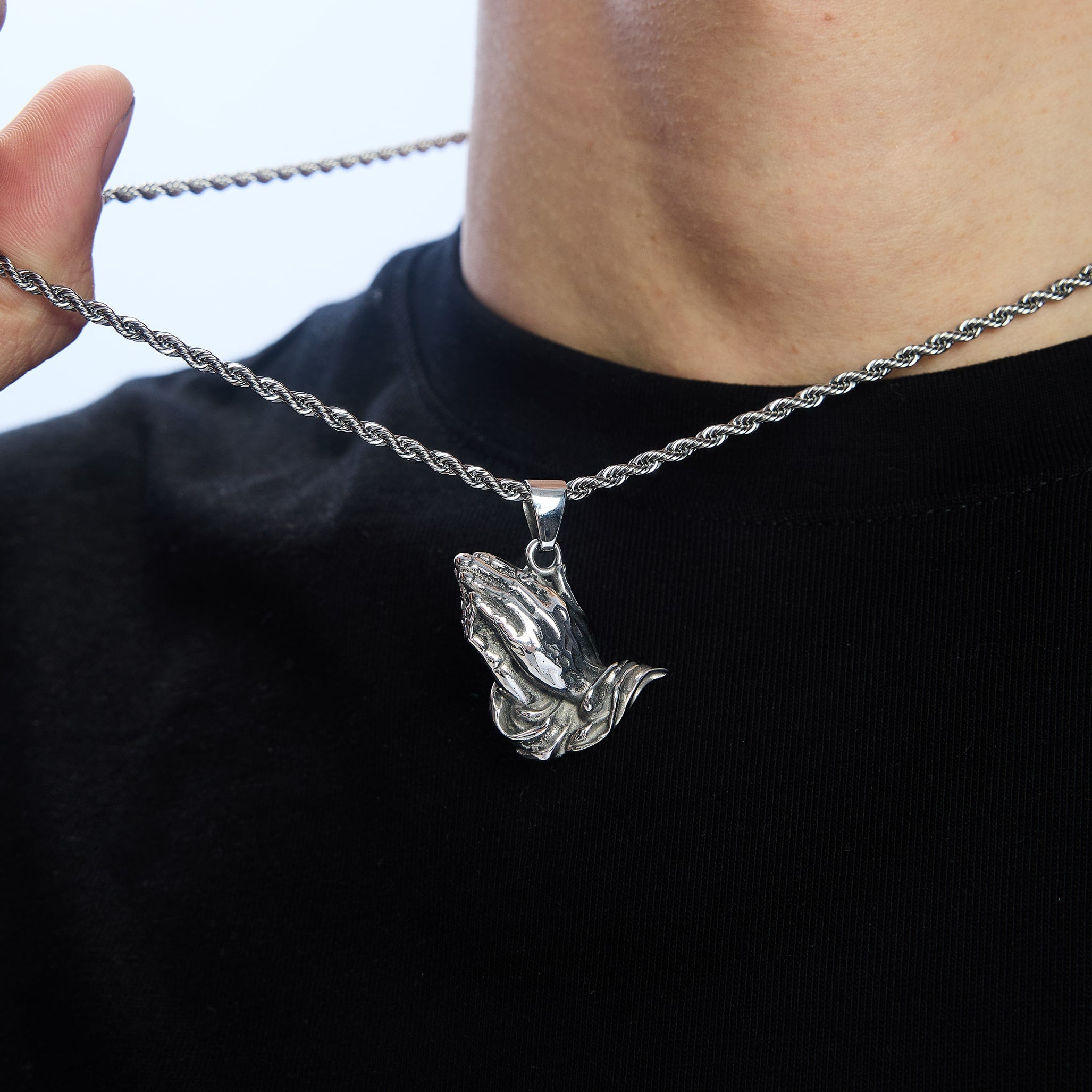 Blessed Pendant in White Gold