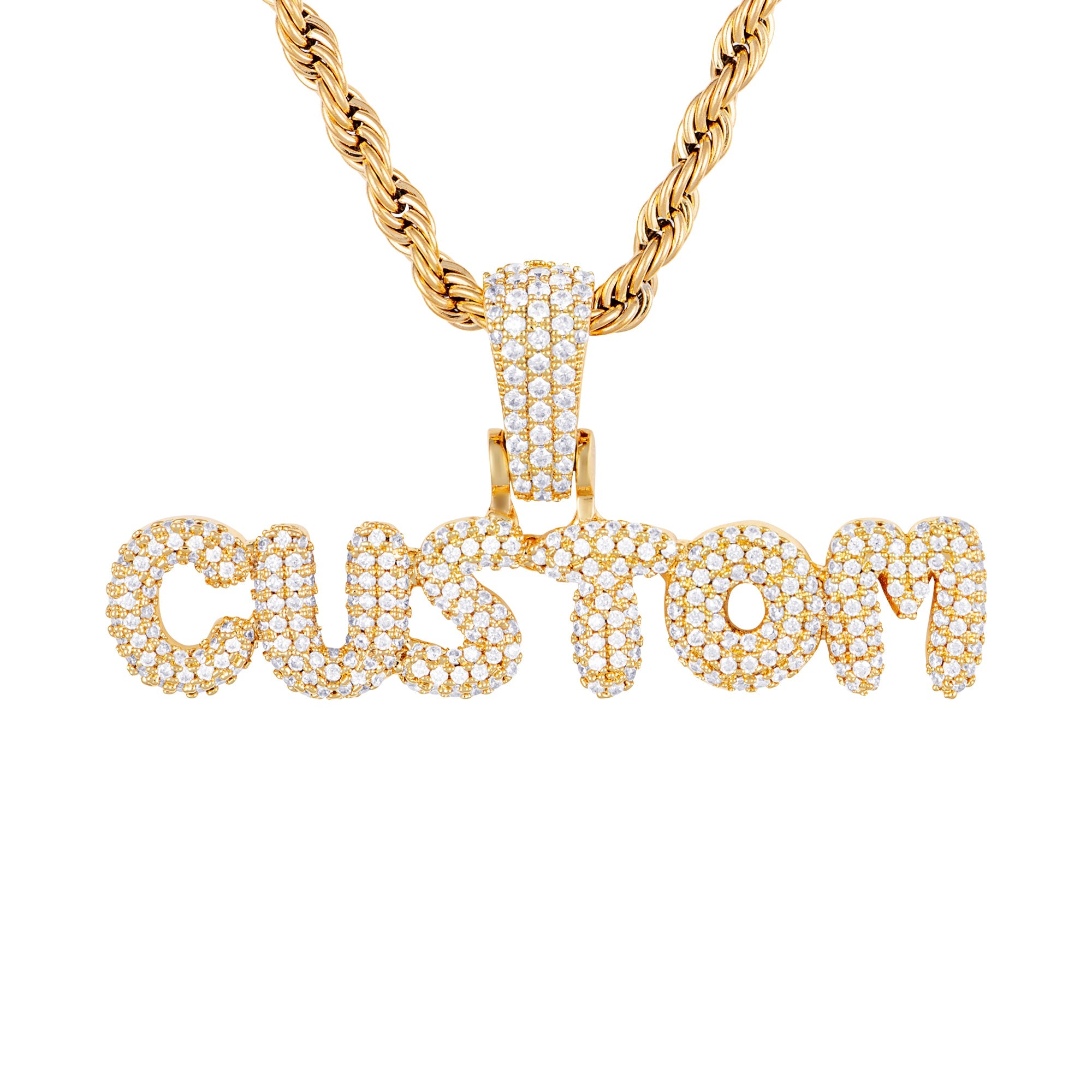 Custom Bubble Letters Pendant