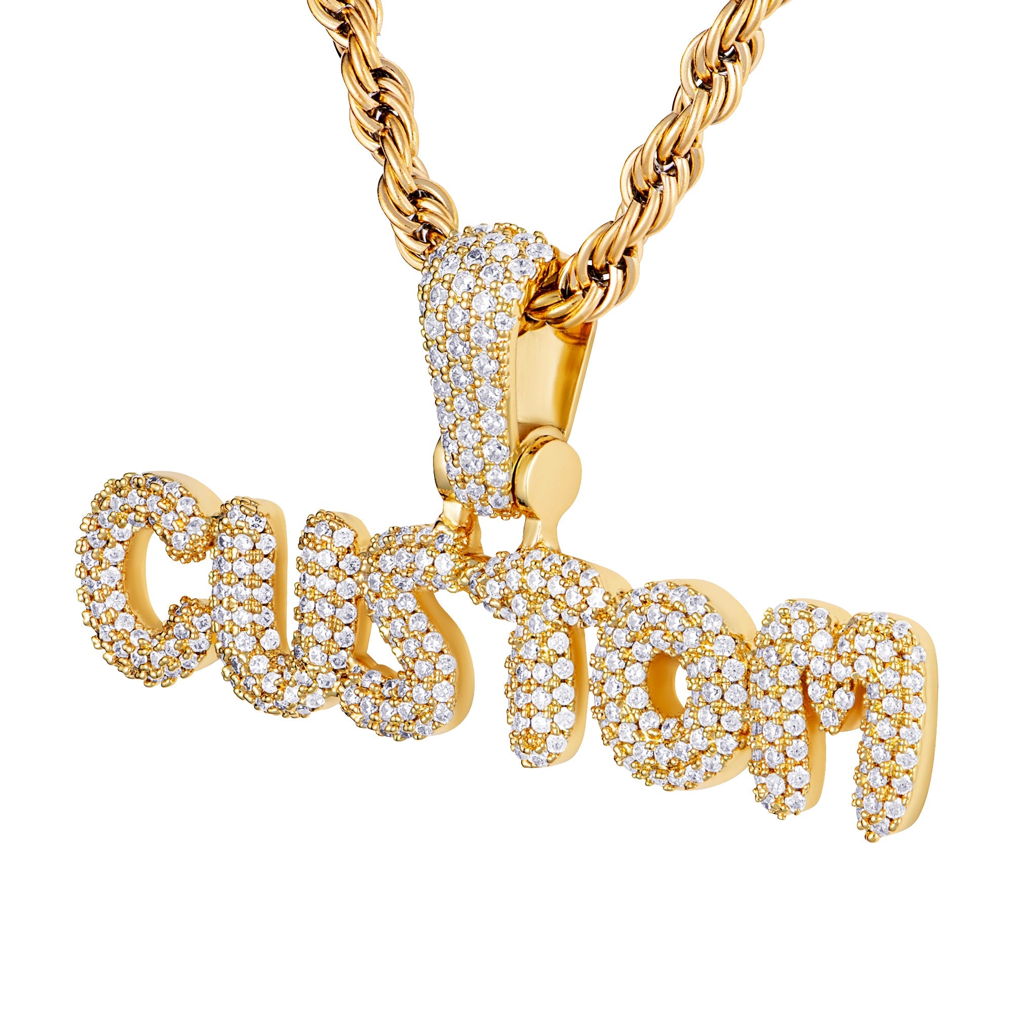 Custom Bubble Letters Pendant