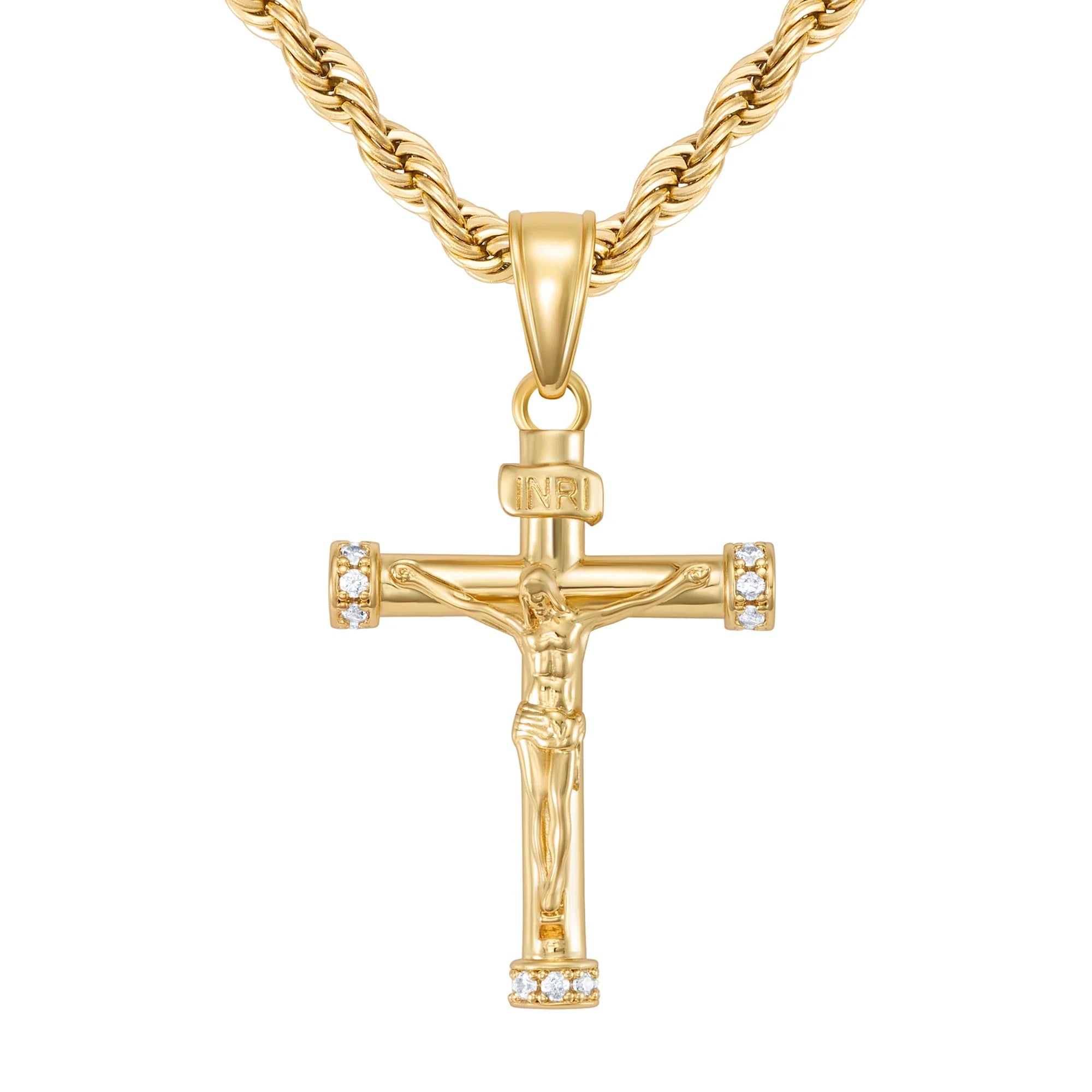 Diamond Crucifix Gold pendant