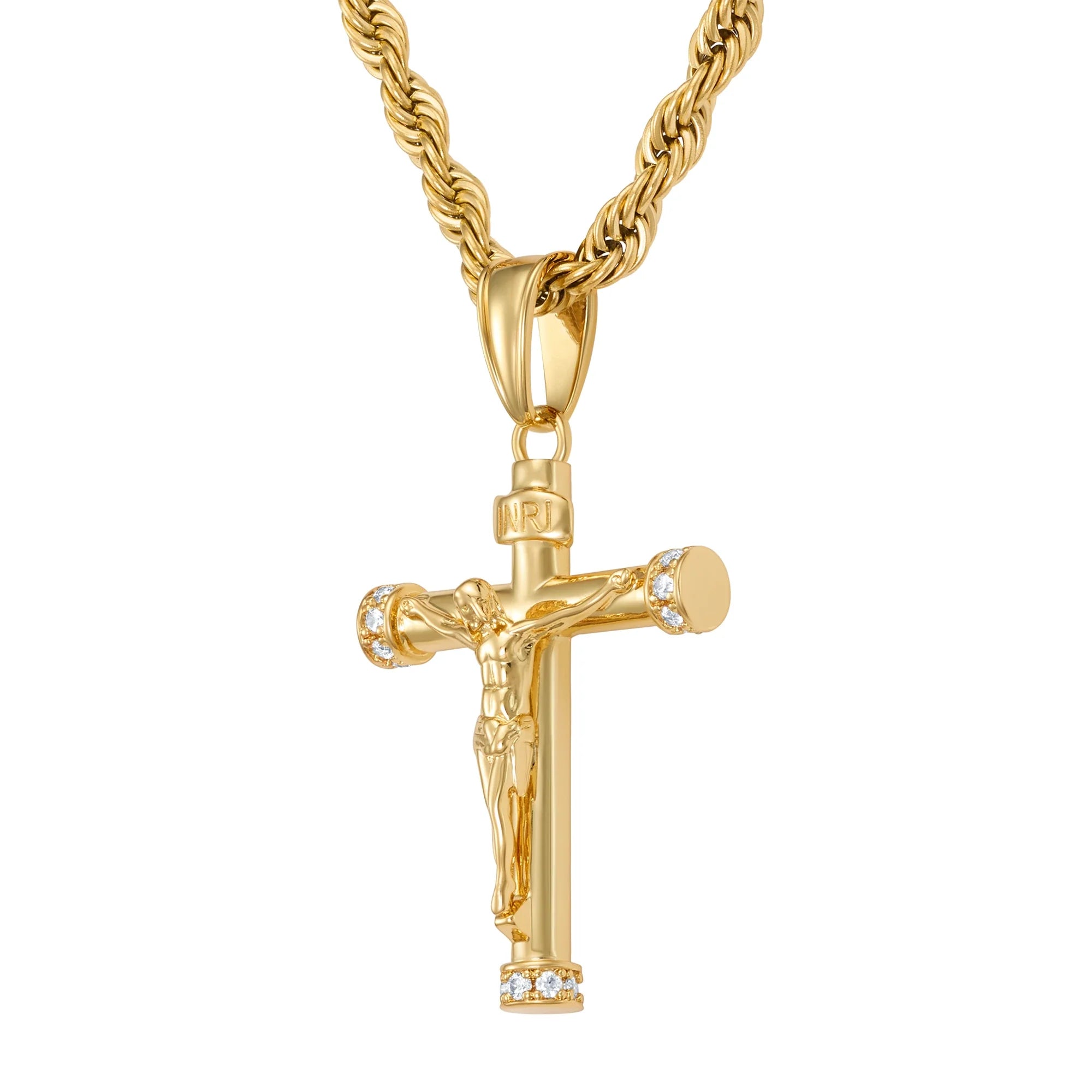 Diamond Crucifix Gold pendant