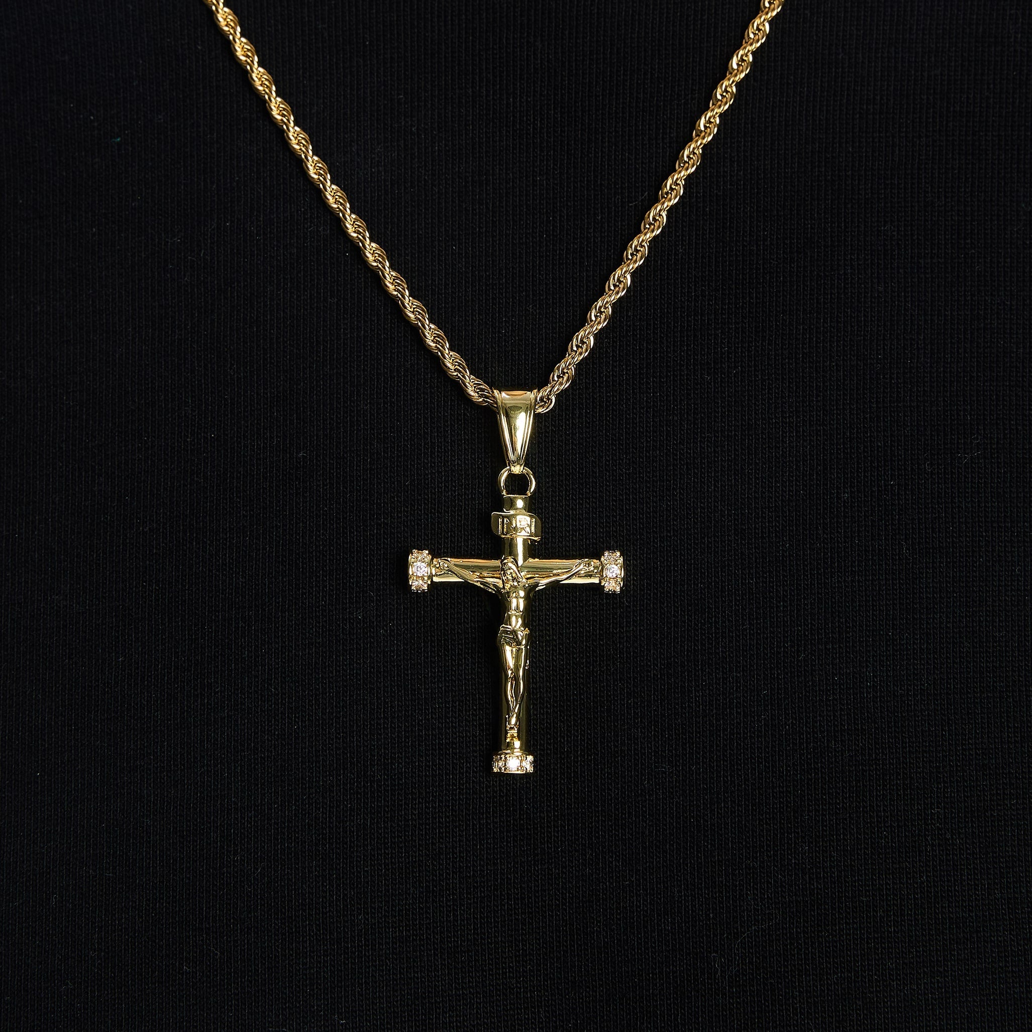 Diamond Crucifix Gold pendant