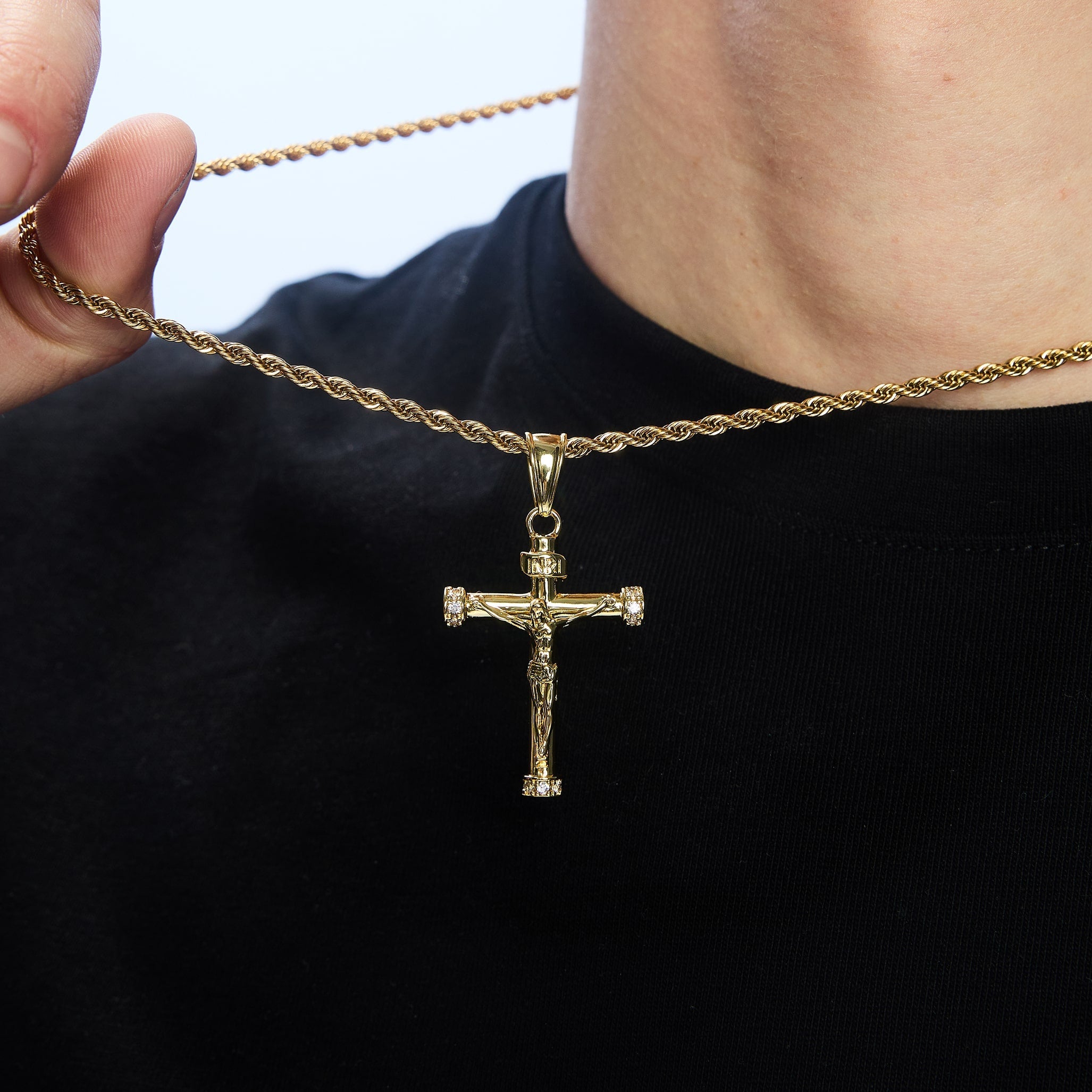 Diamond Crucifix Gold pendant