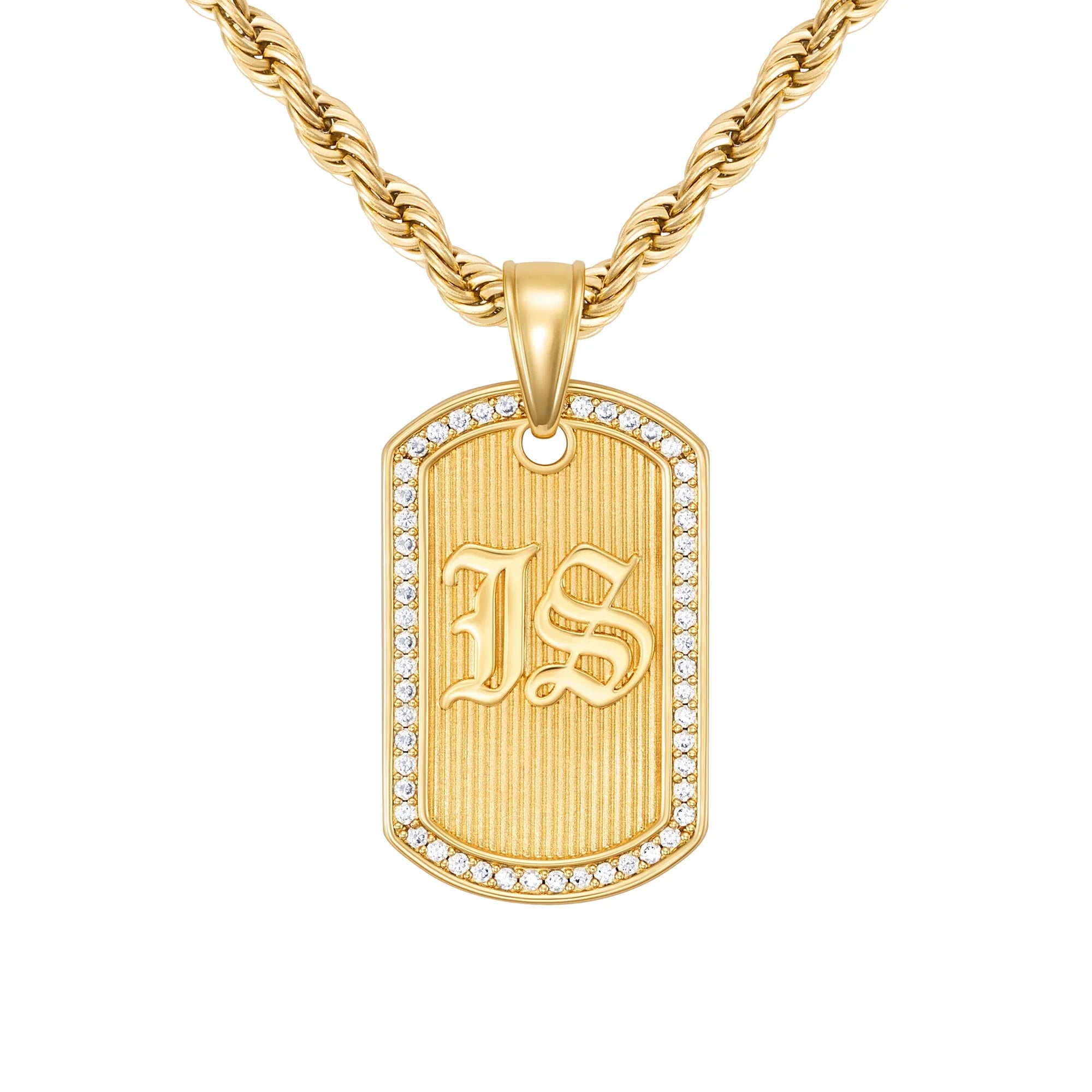 Pendentif Goth Tag EN Or