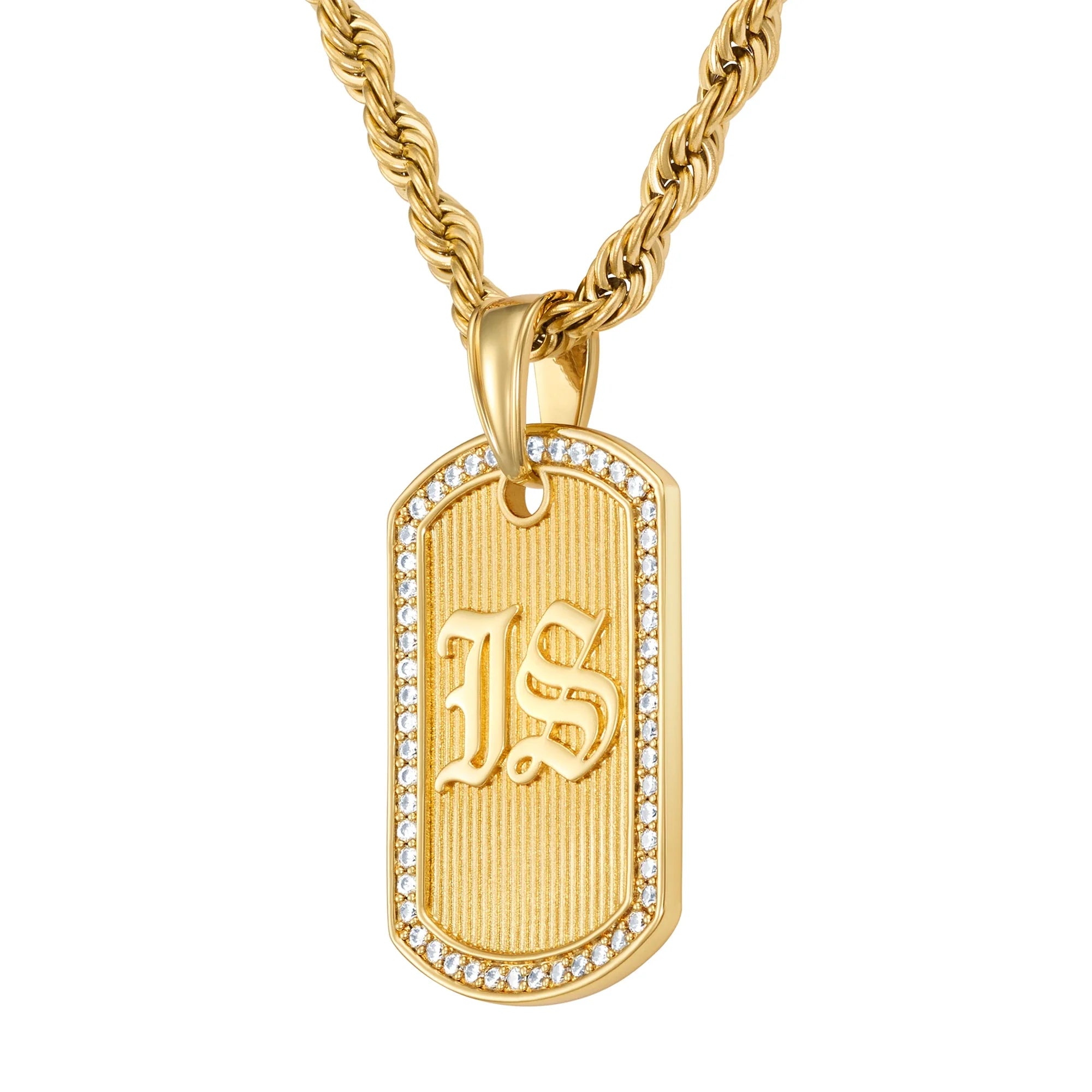 Pendentif Goth Tag EN Or