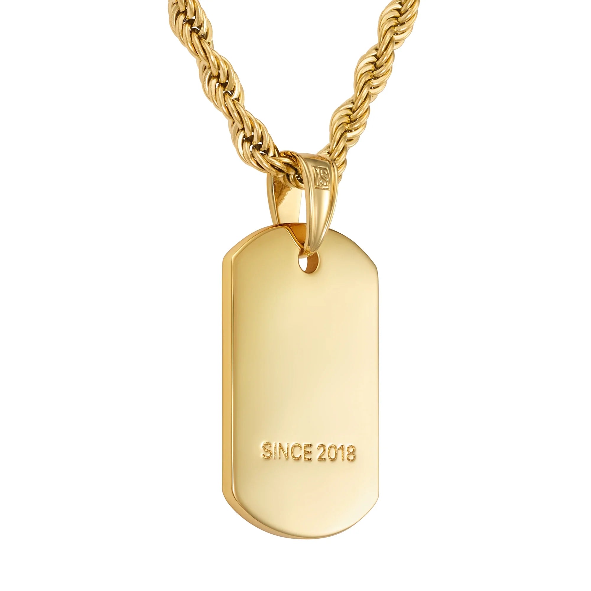 Pendentif Goth Tag EN Or