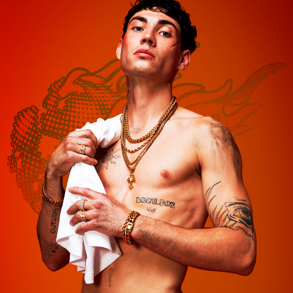 Pendentif croix Reborn Or