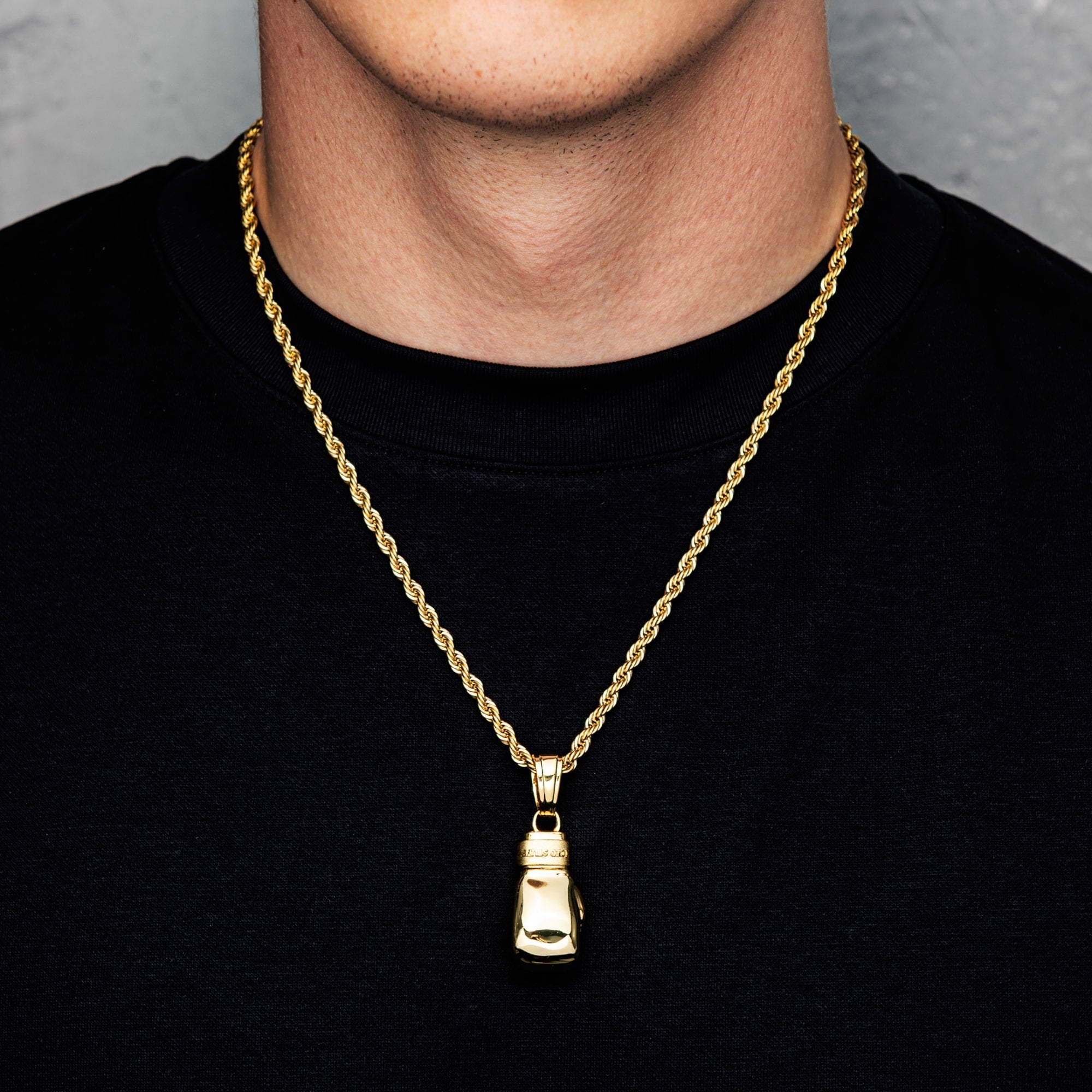 Gold Boxing Glove Pendant