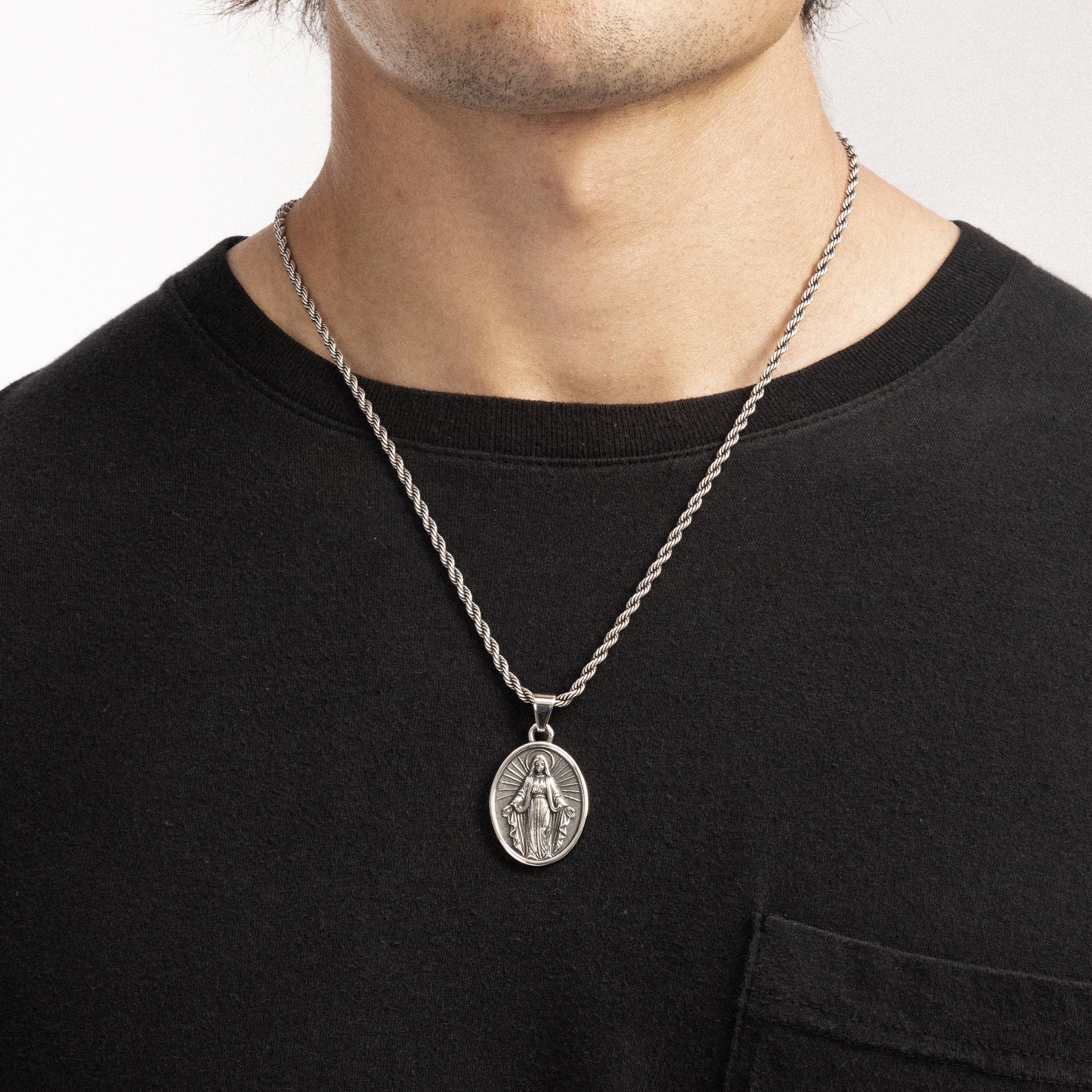 Saint Maria RAW Pendant White Gold