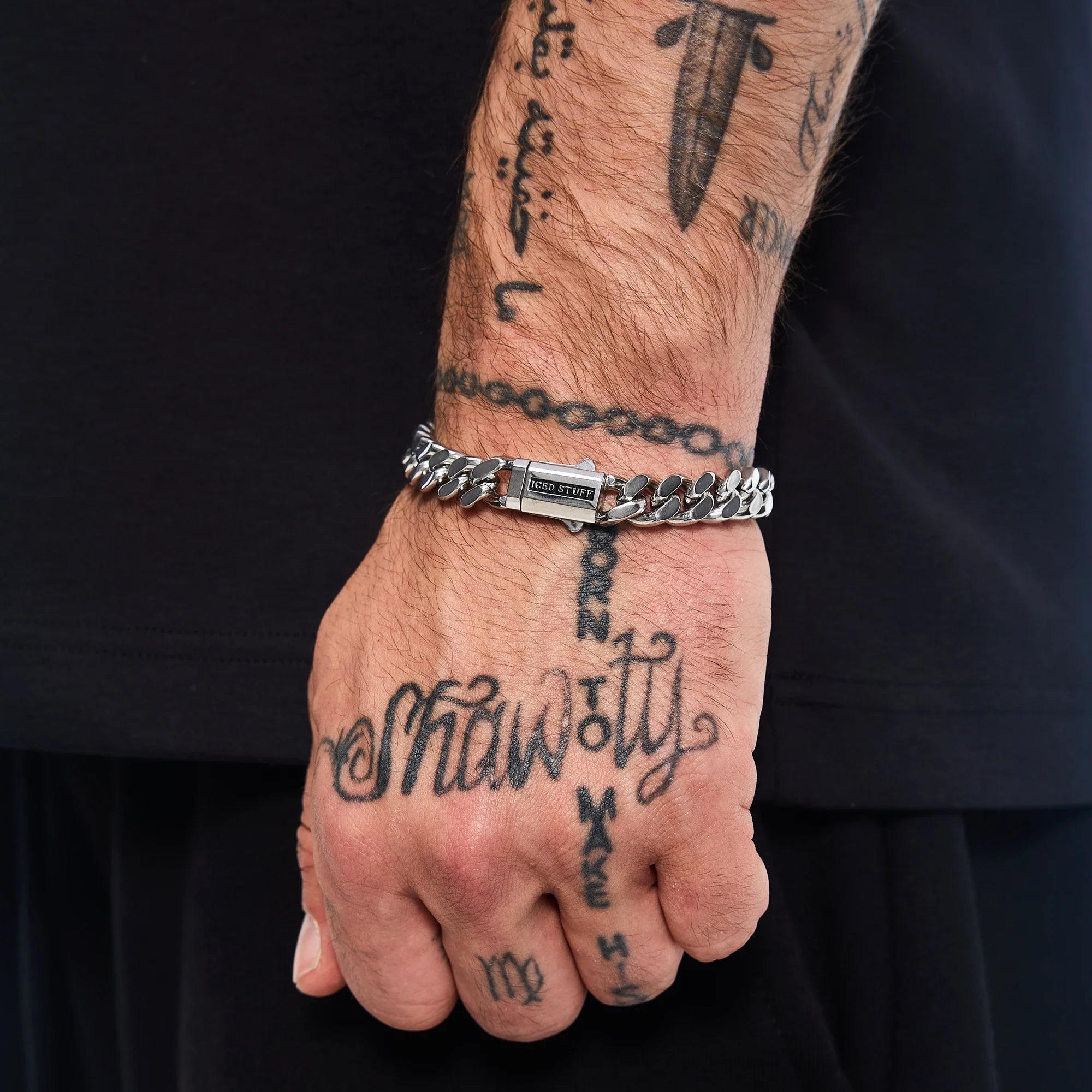 Premium Curb Cuban Link Bracelet 10mm White Gold