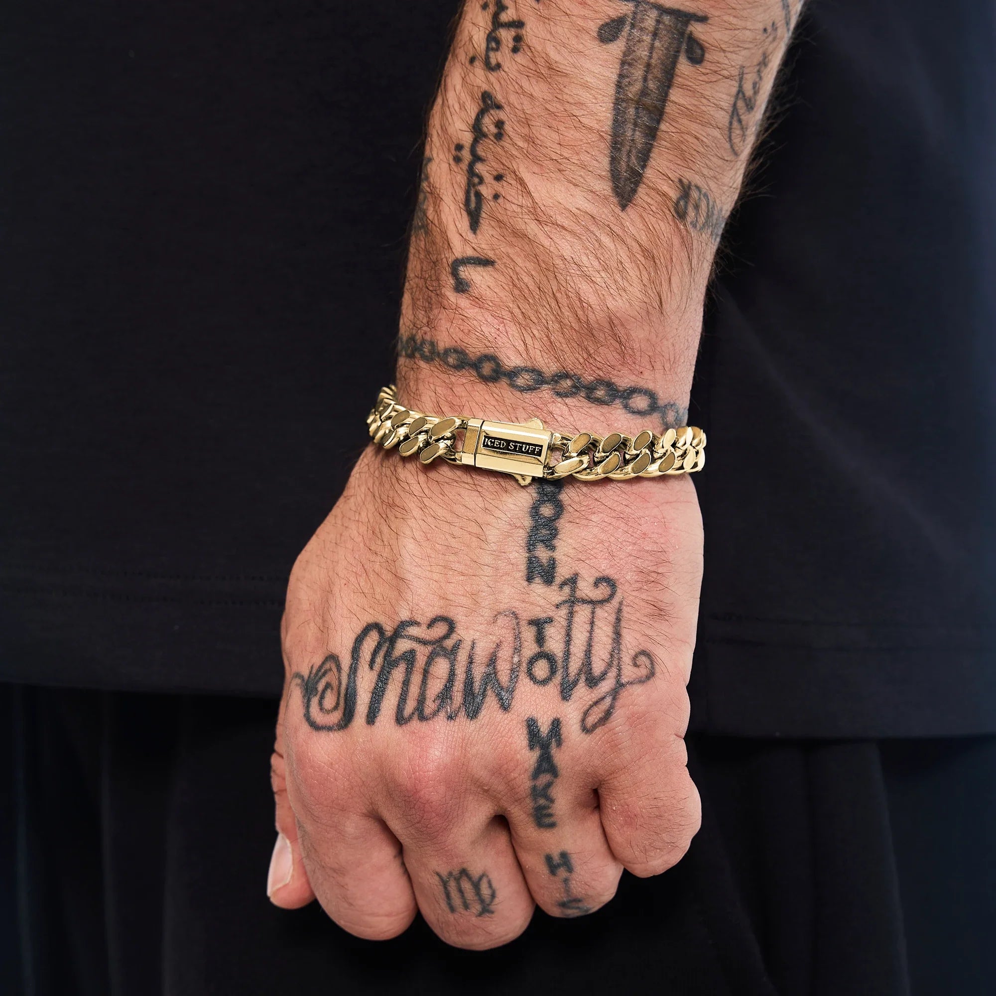 Premium Curb Cuban Link Bracelet 10mm Gold