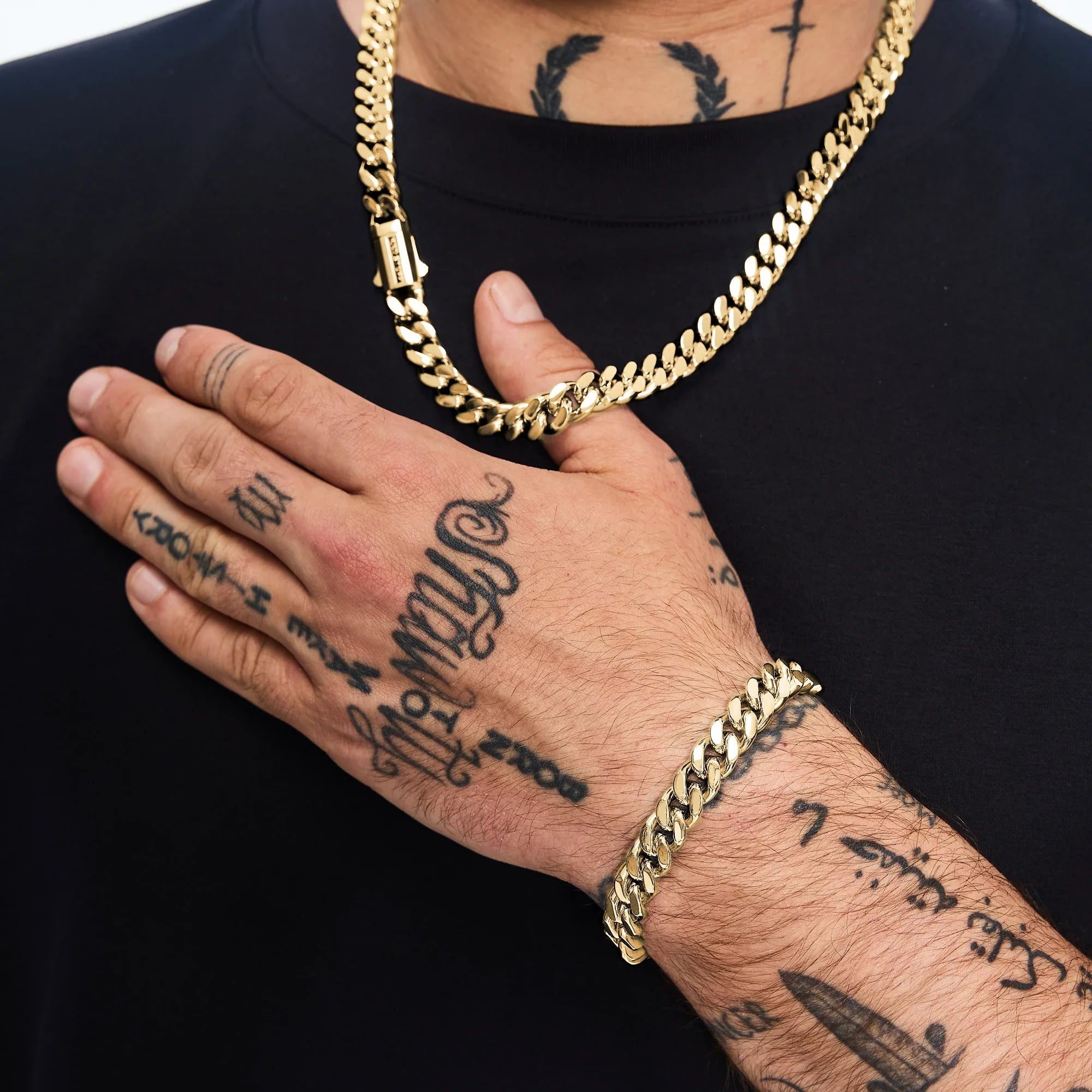 Premium Curb Cuban Link Bracelet 10mm Gold