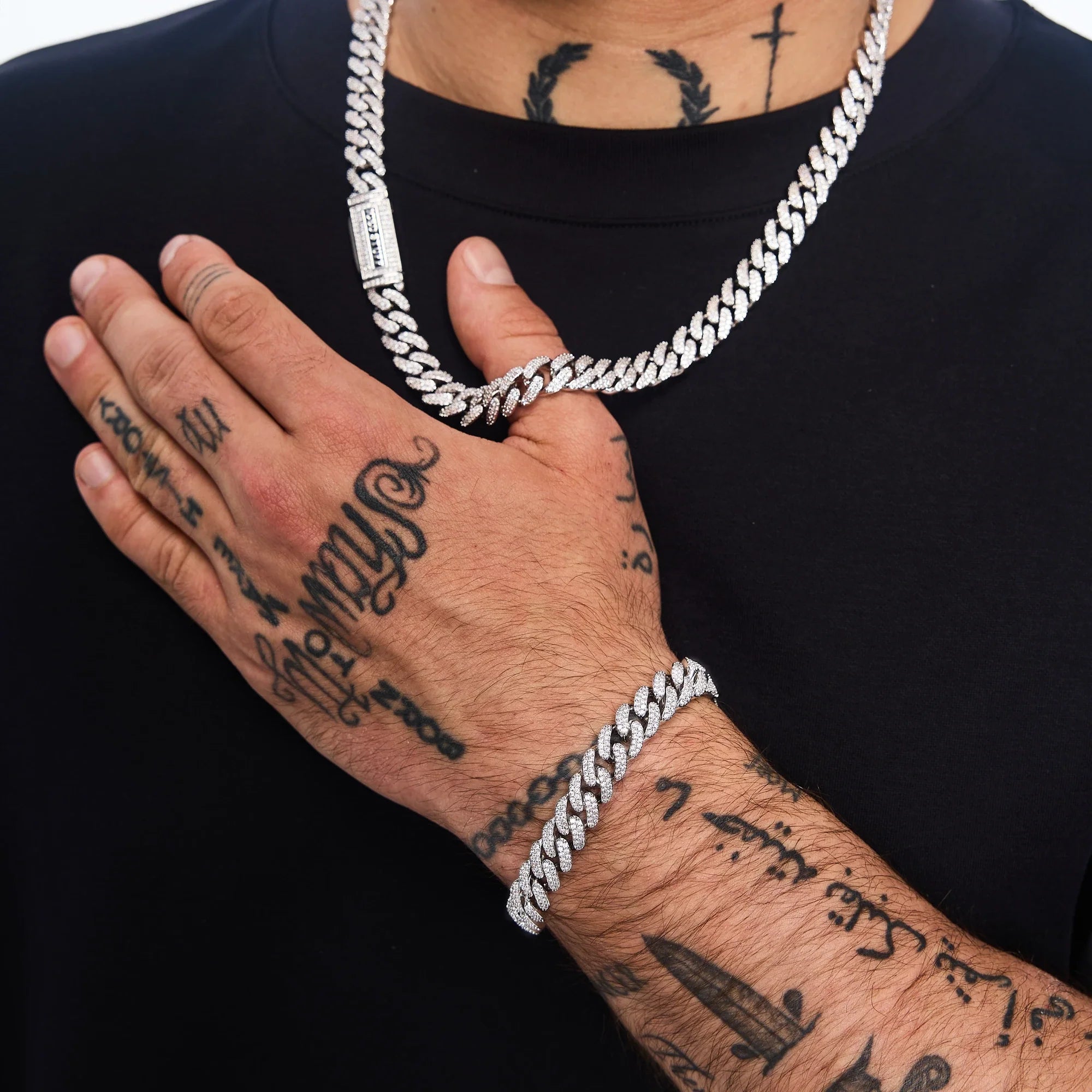 Premium Diamond Cuban Link Bracelet 10mm White Gold