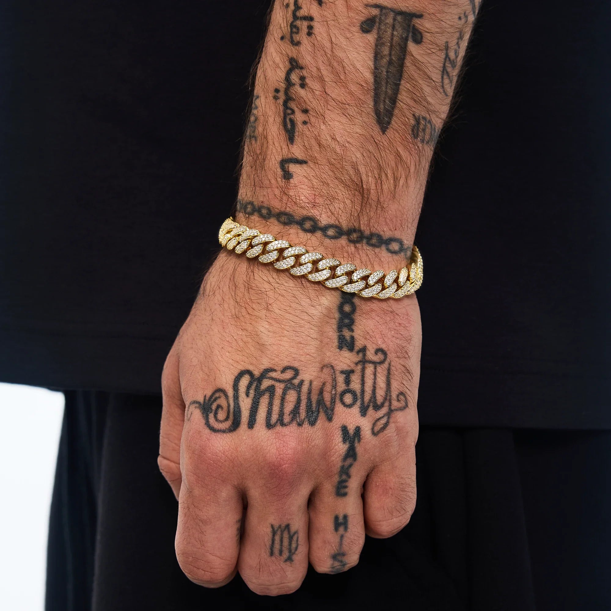 Premium Diamond Cuban Link Bracelet 10mm Gold