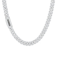 Premium Diamond Cuban Link Chain 10mm White Gold