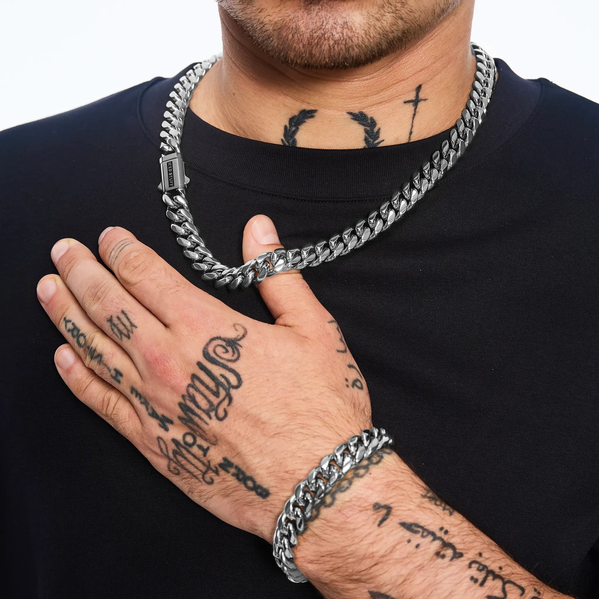 Premium Miami Cuban Link Chain 12mm White Gold