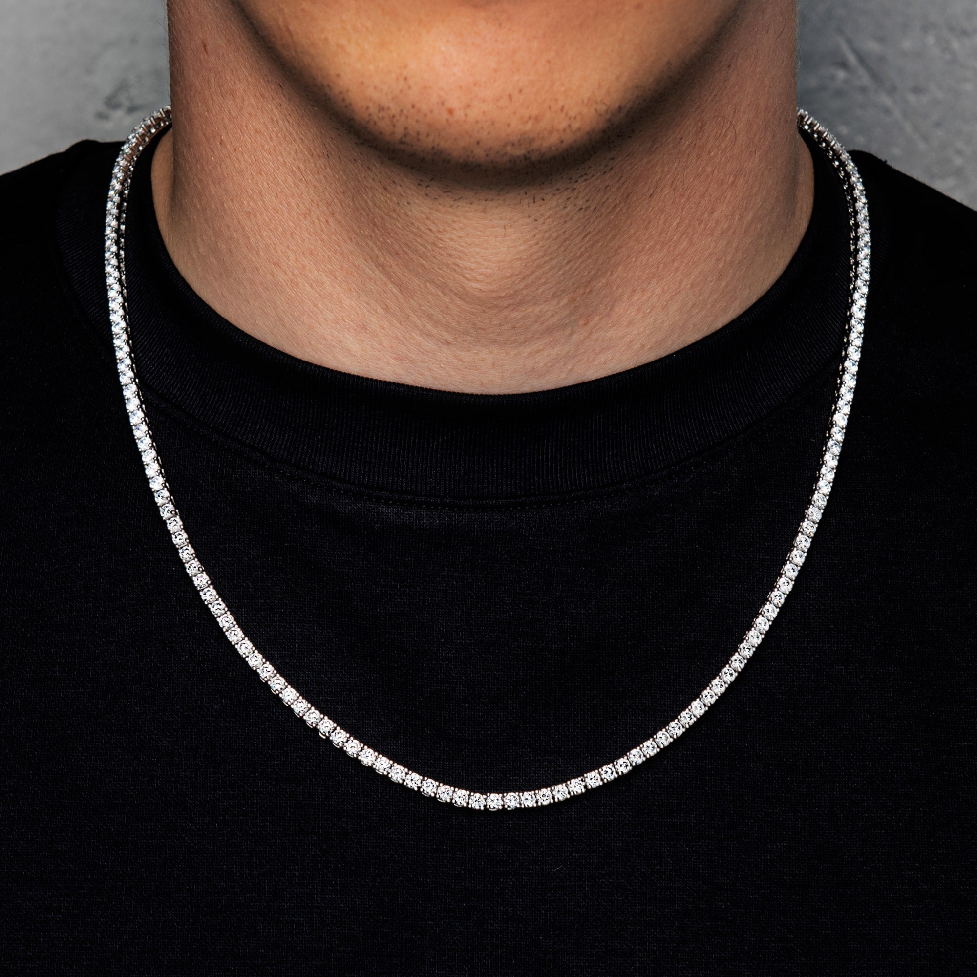 Tennis Chain 3mm White Gold