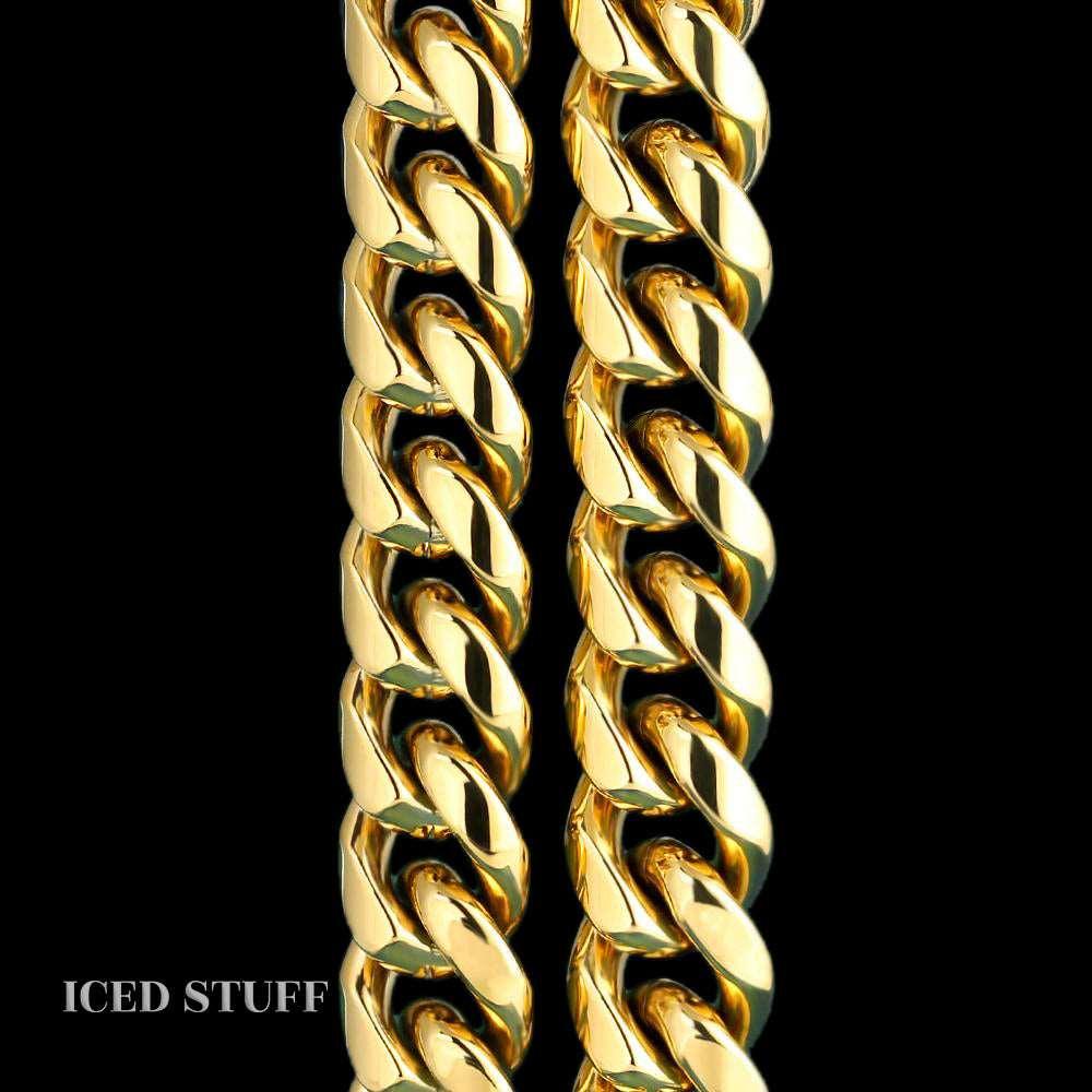 MIAMI CUBAN LINK 10MM ZŁOTO