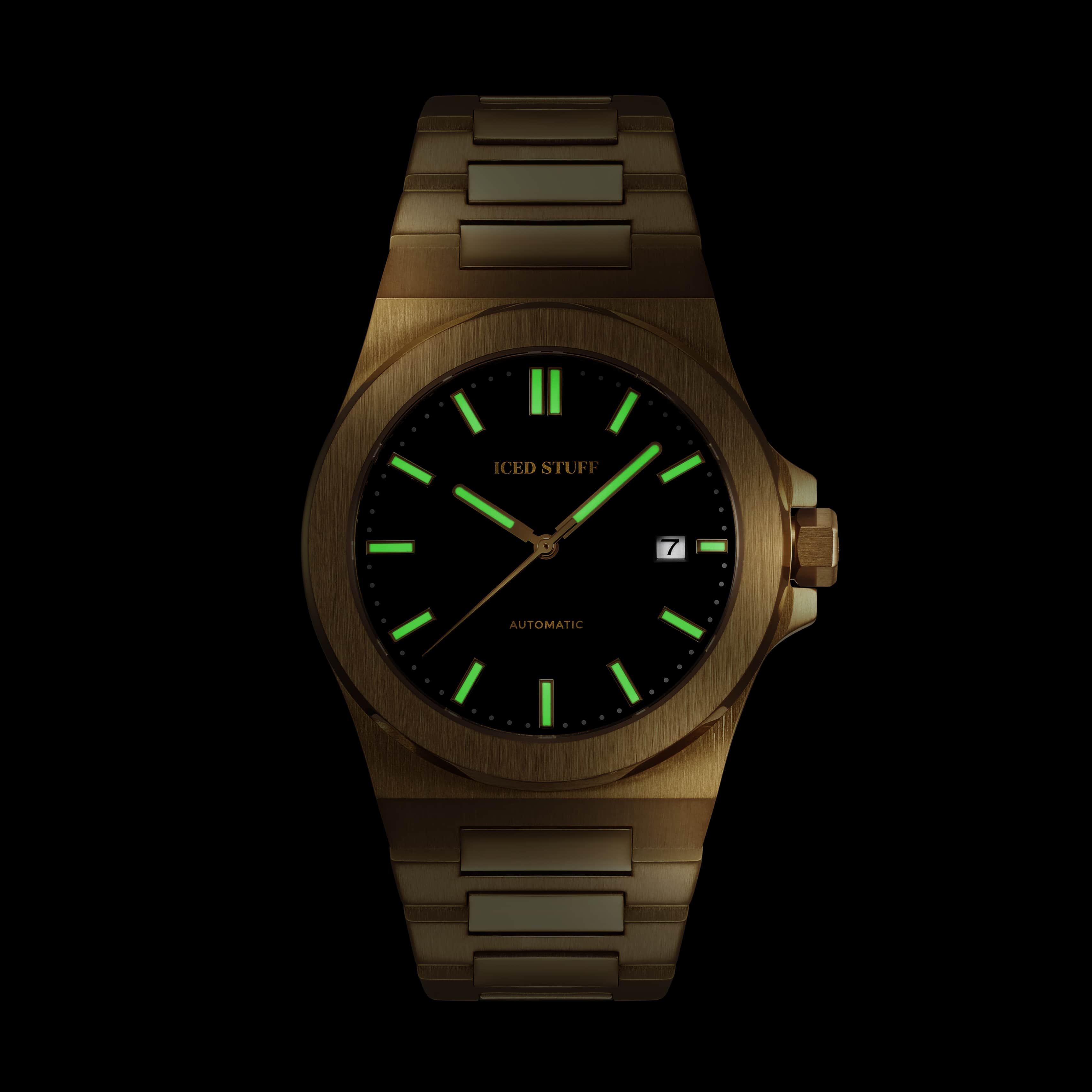 Reloj automático Alpha Champ de 40 mm dorado