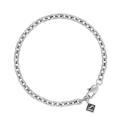 Ankier 4mm RAW Bracelet White Gold