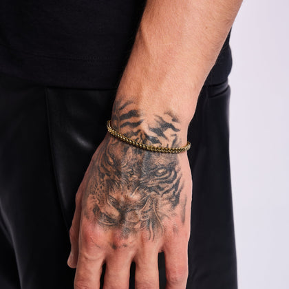 Bracelet Franco 3 mm Or