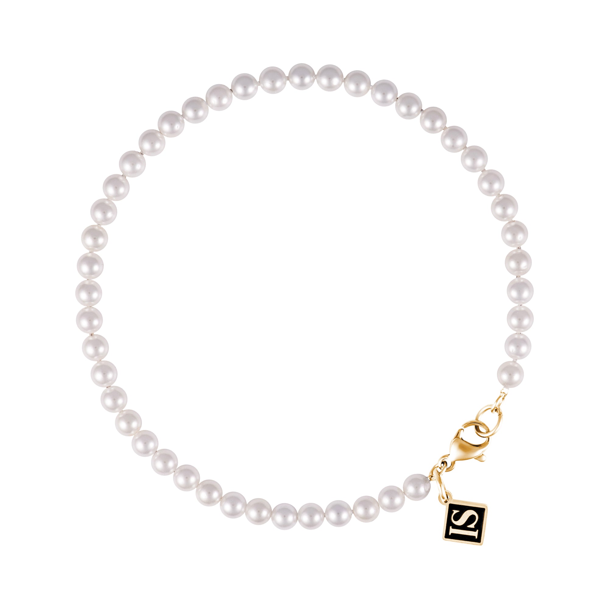 Pearls 4mm Bracelet Gold