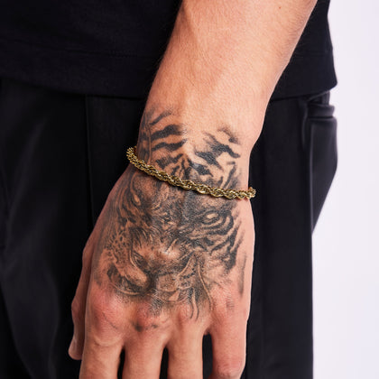 Bracelet Corde 5mm Or