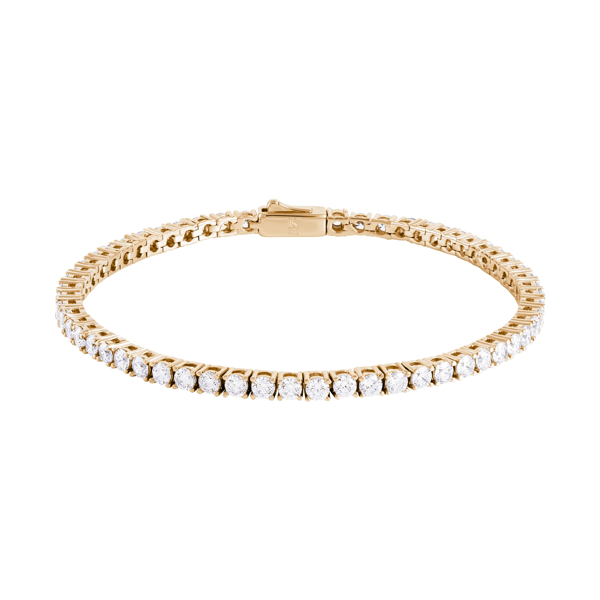 Tennis 3mm Bracelet Gold