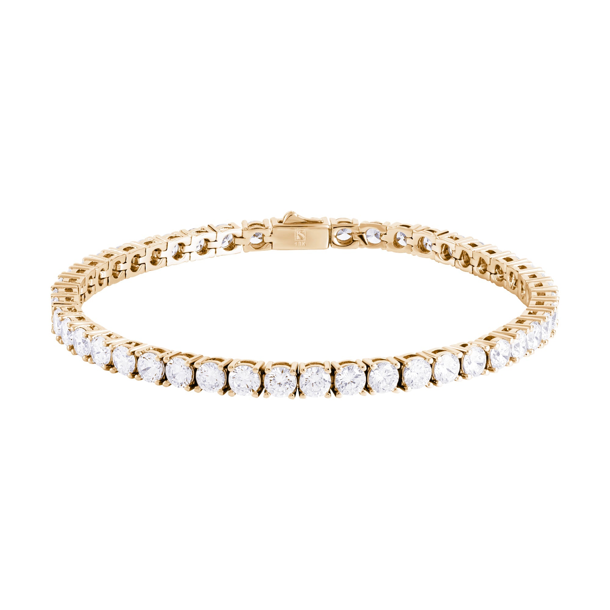 Tennis Bracelet 4mm S925 Gold