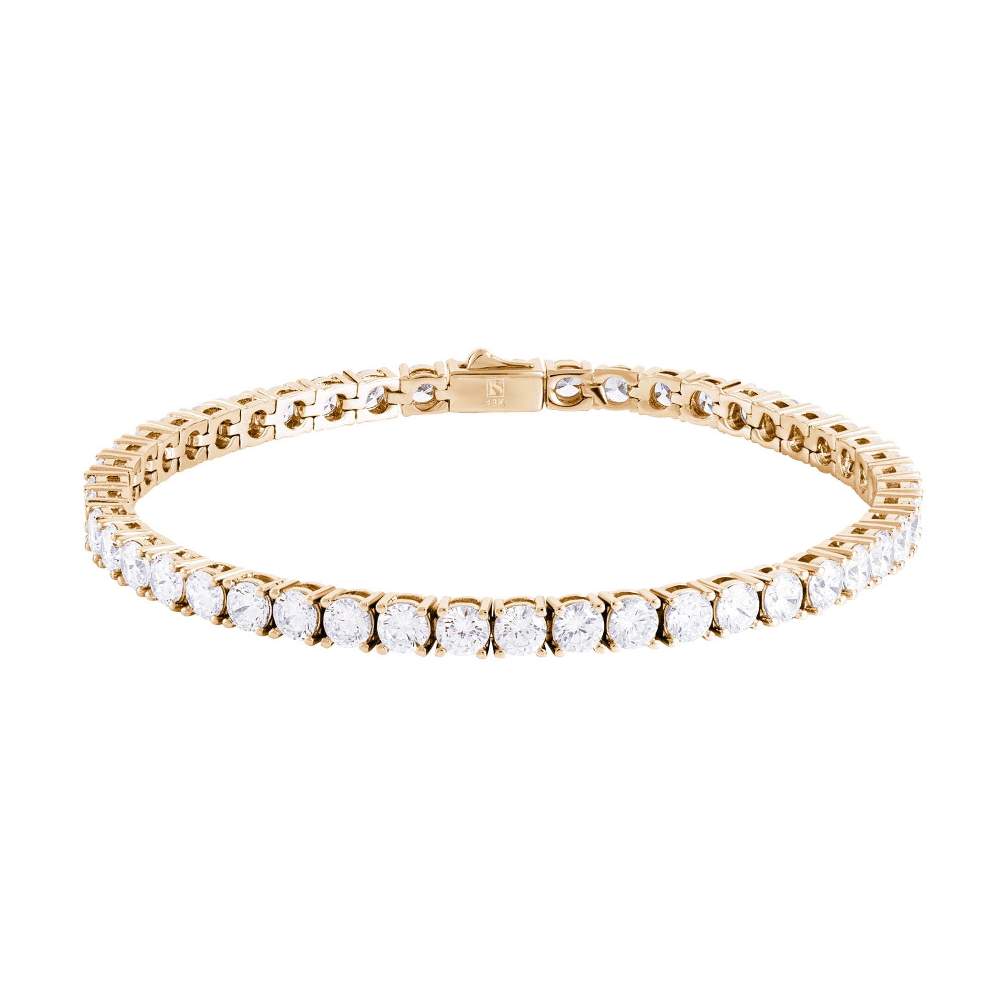 Tennis 4mm Bracelet Gold
