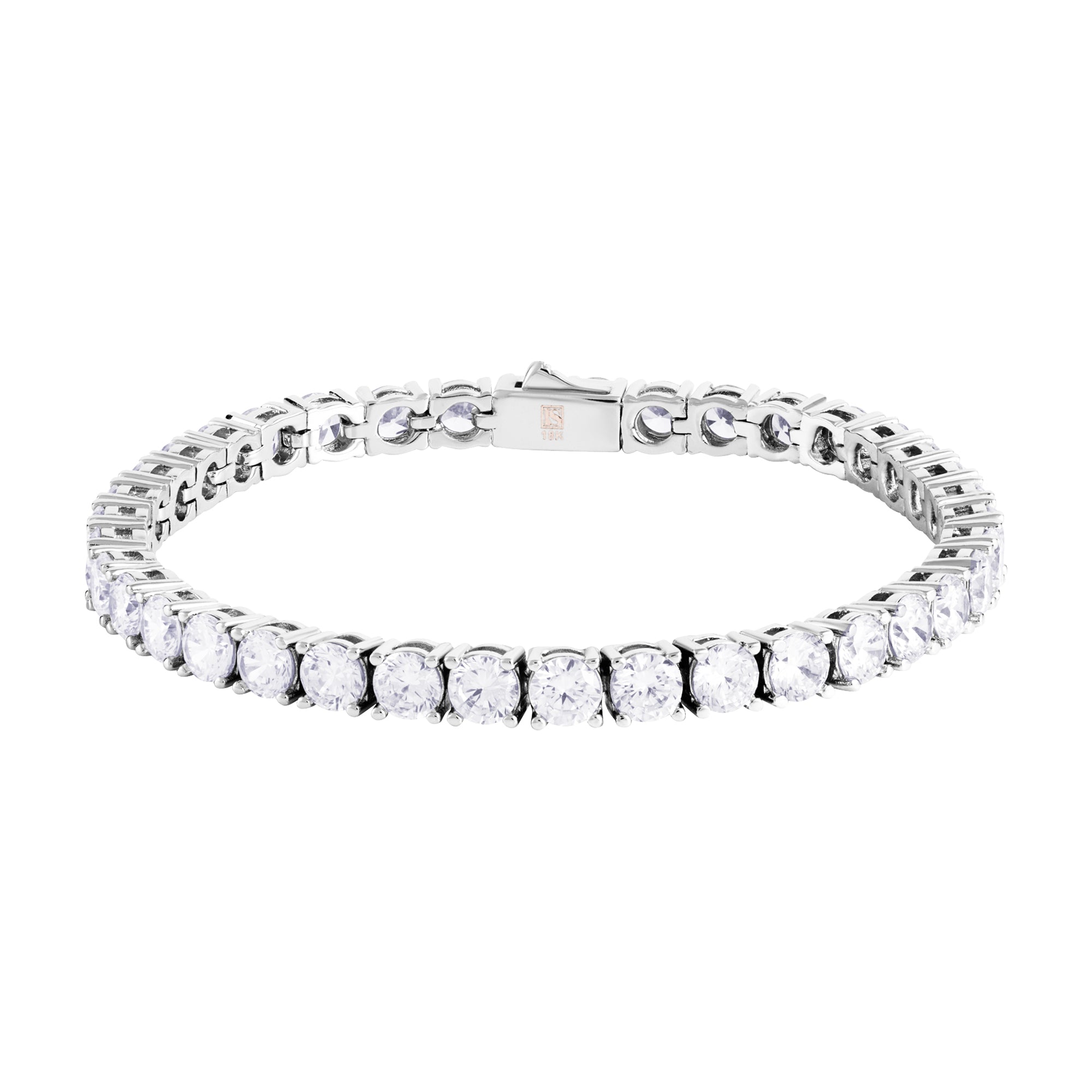 Tennis 5mm Bracelet White Gold