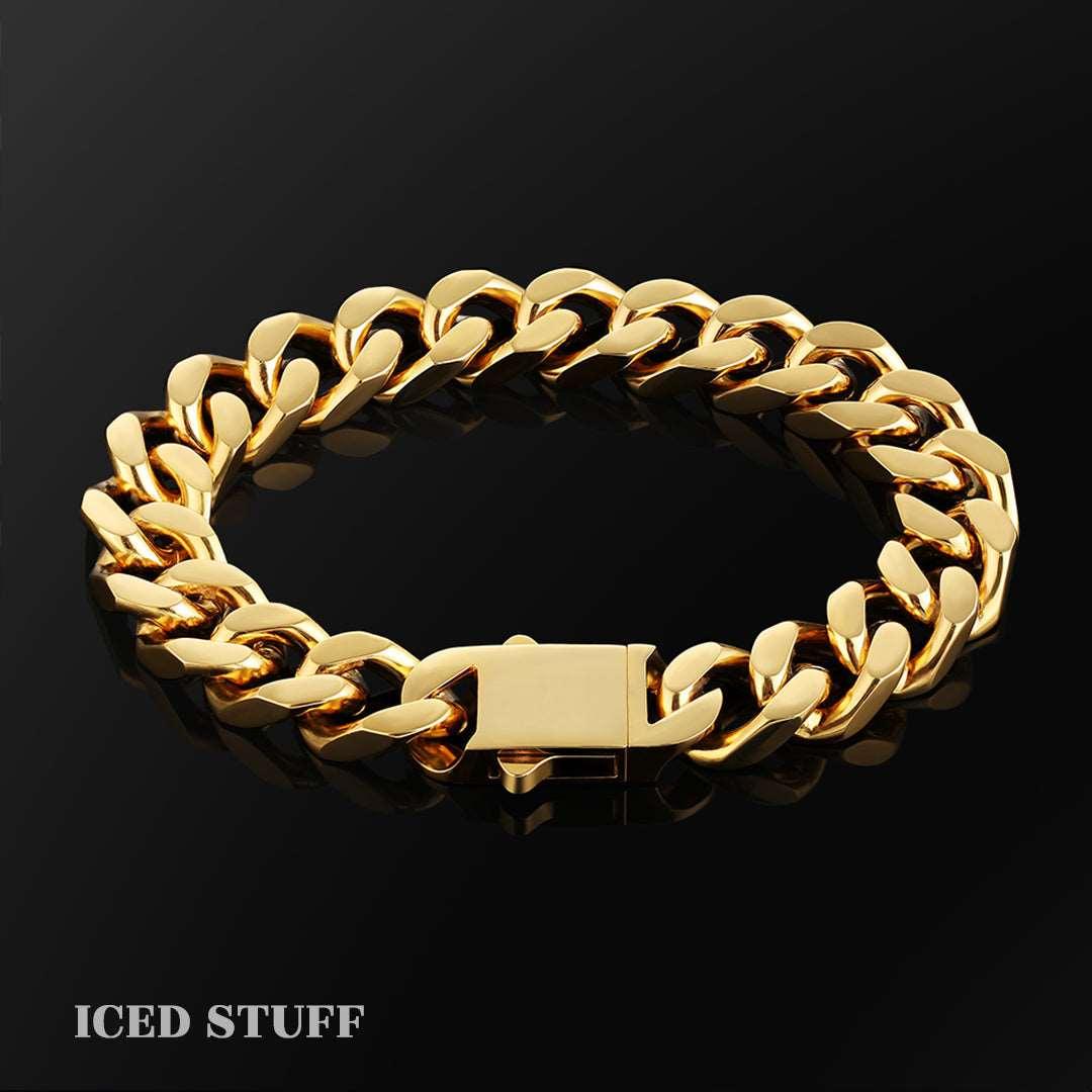 CURB CUBAN LINK 12MM ZŁOTO