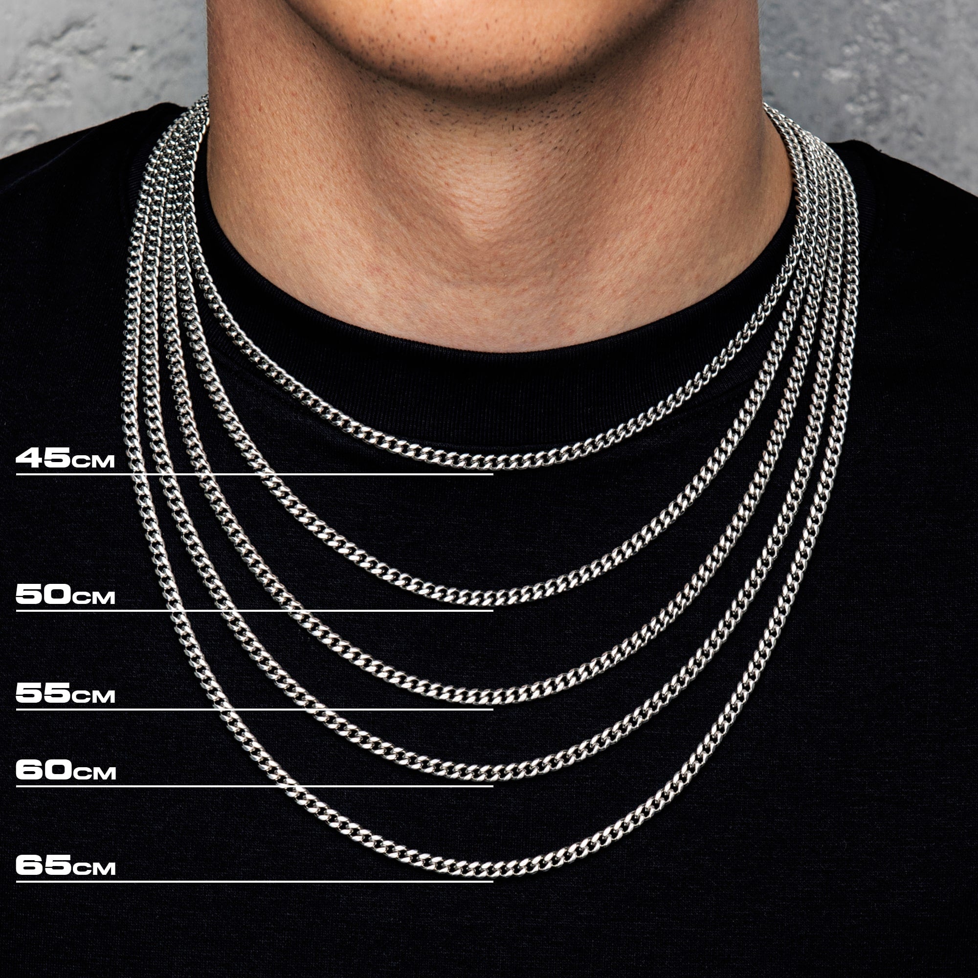 Franco Chain 4mm White Gold