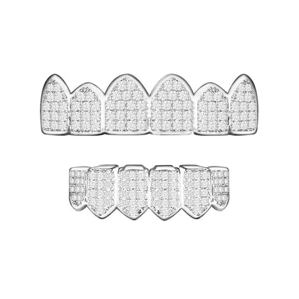 Grillz Diamant Or Blanc
