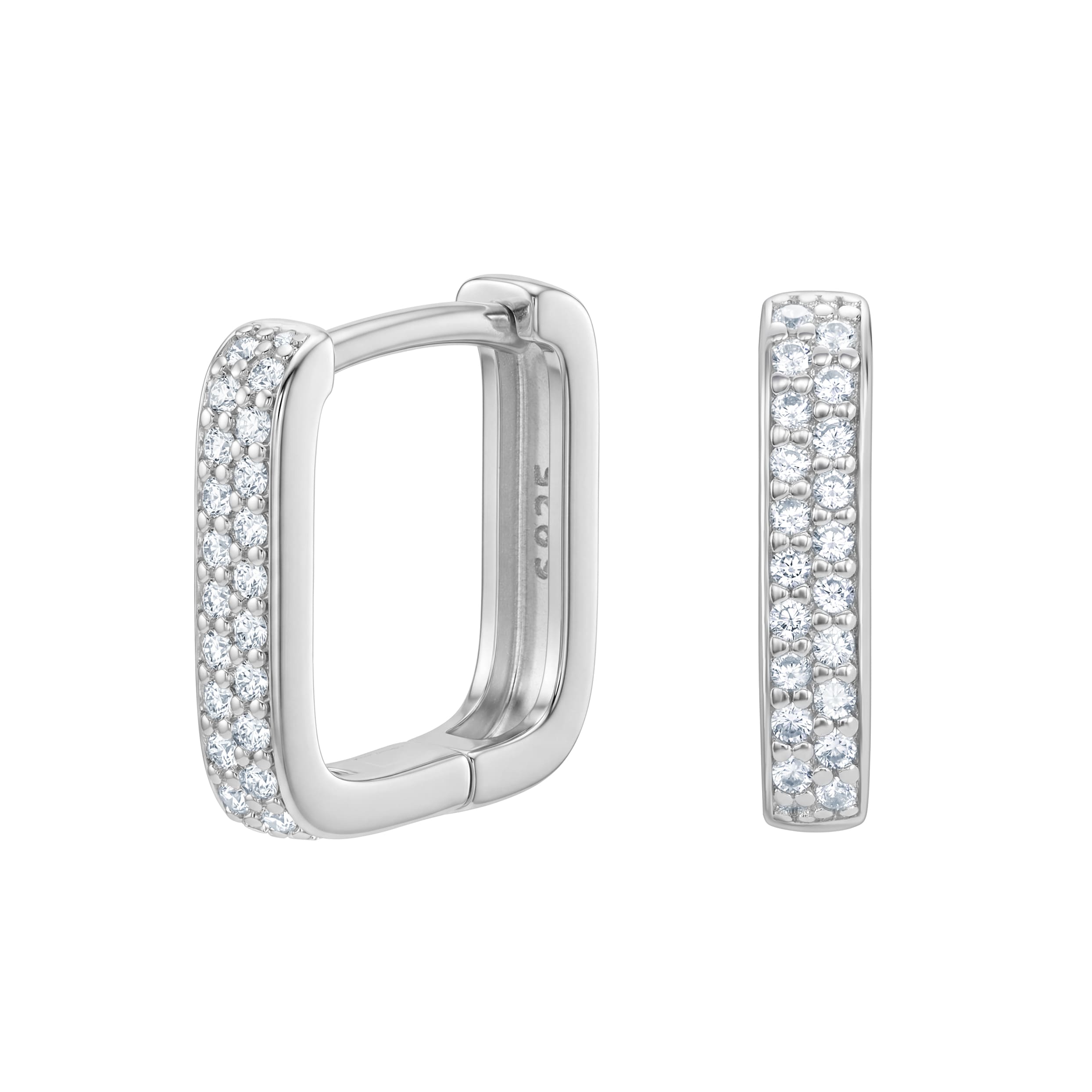 Diamond Rectangle S925 earrings