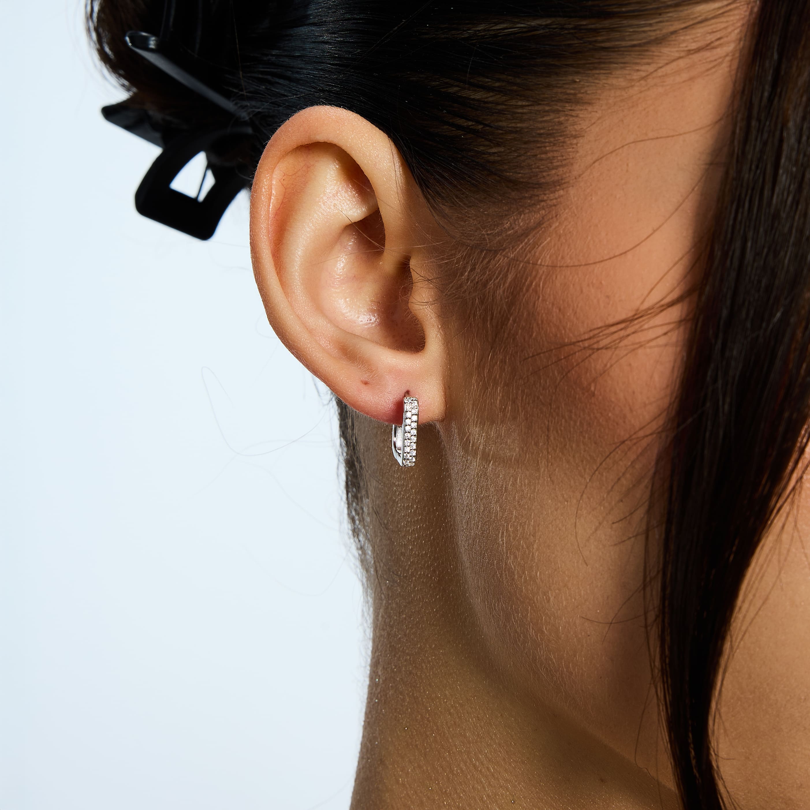 Diamond Rectangle S925 earrings