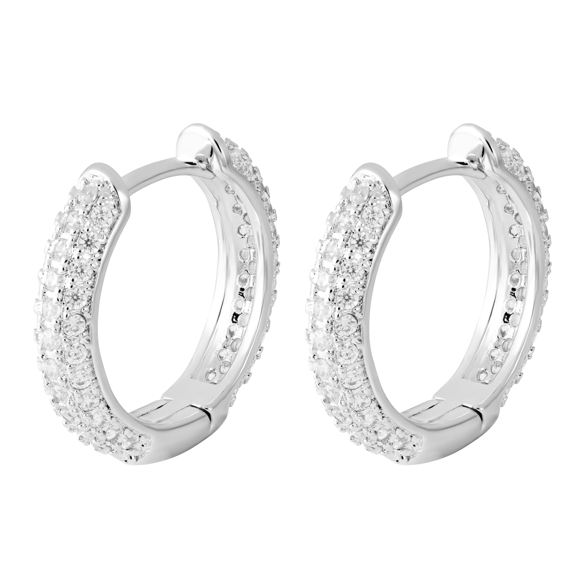Diamond Ring 15mm Earrings White Gold