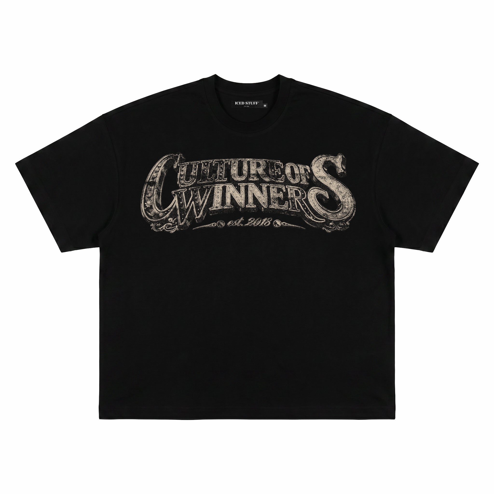 Culture of Winners Black Boxy Fit T-Shirt