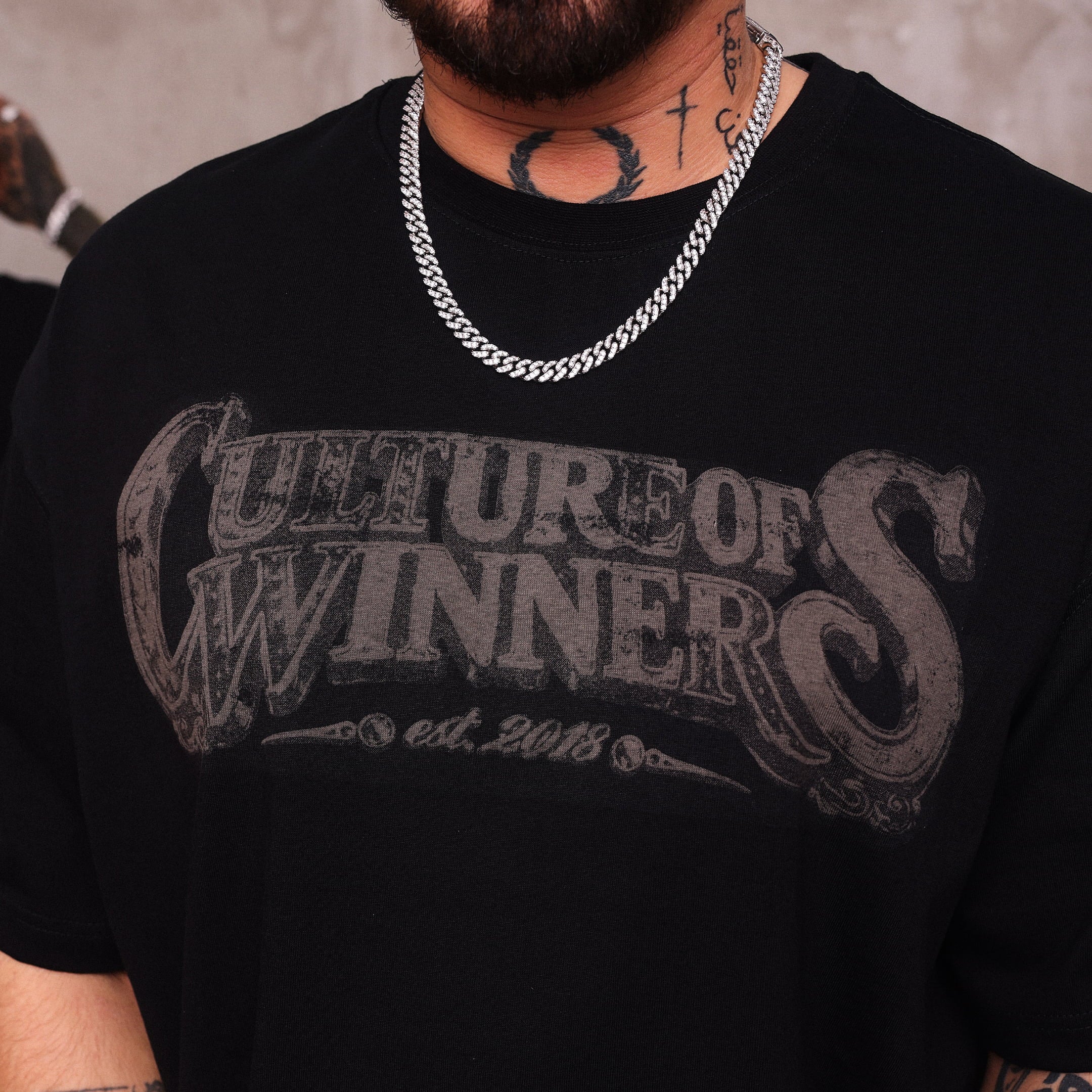 Culture of Winners Black Boxy Fit T-Shirt