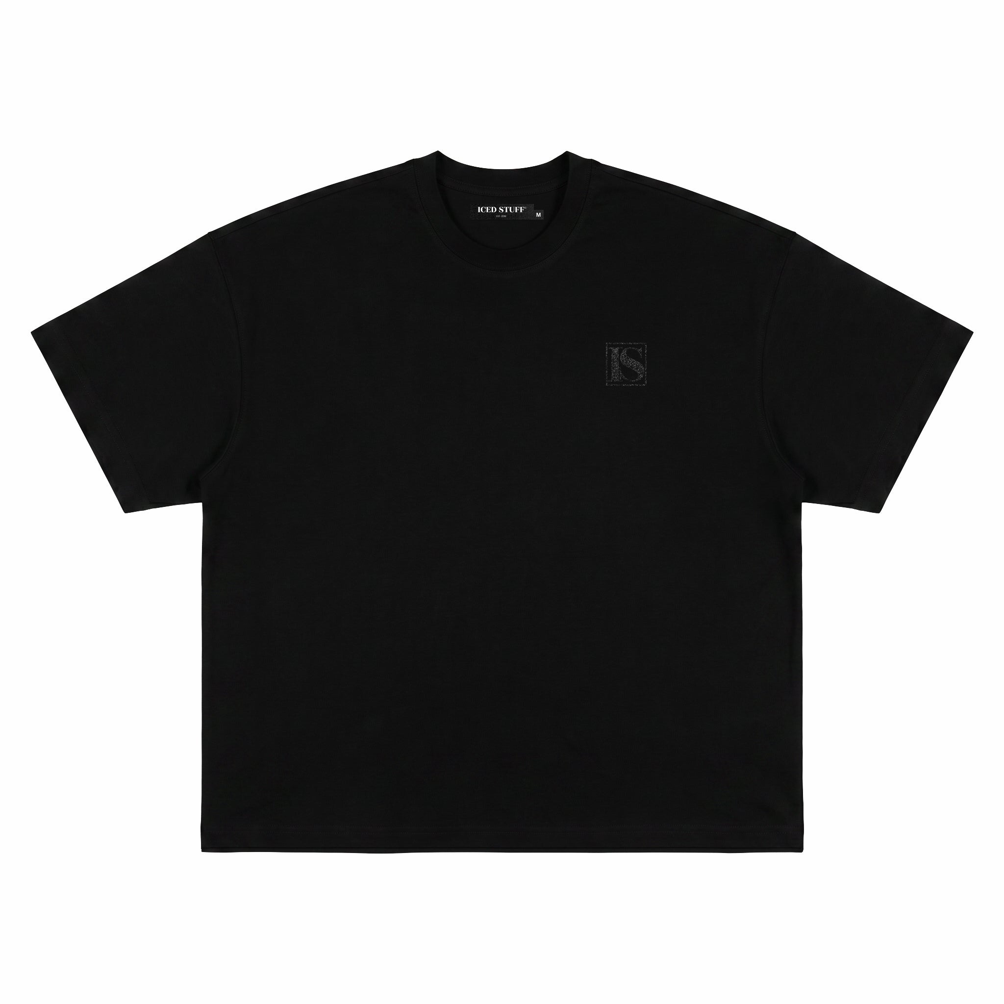 Crystal Graffiti Black Boxy Fit T-Shirt