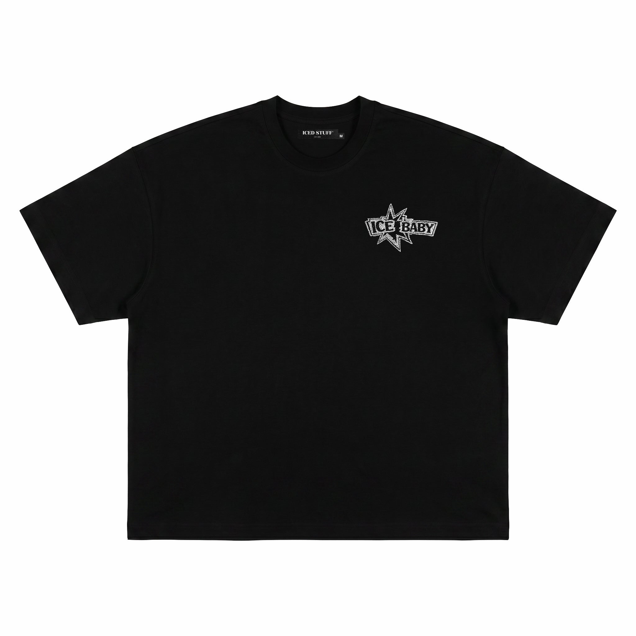 ICE BABY Crystal Black Boxy Fit T-Shirt