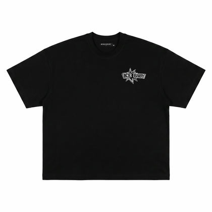 ICE BABY Crystal Black Boxy Fit T-Shirt