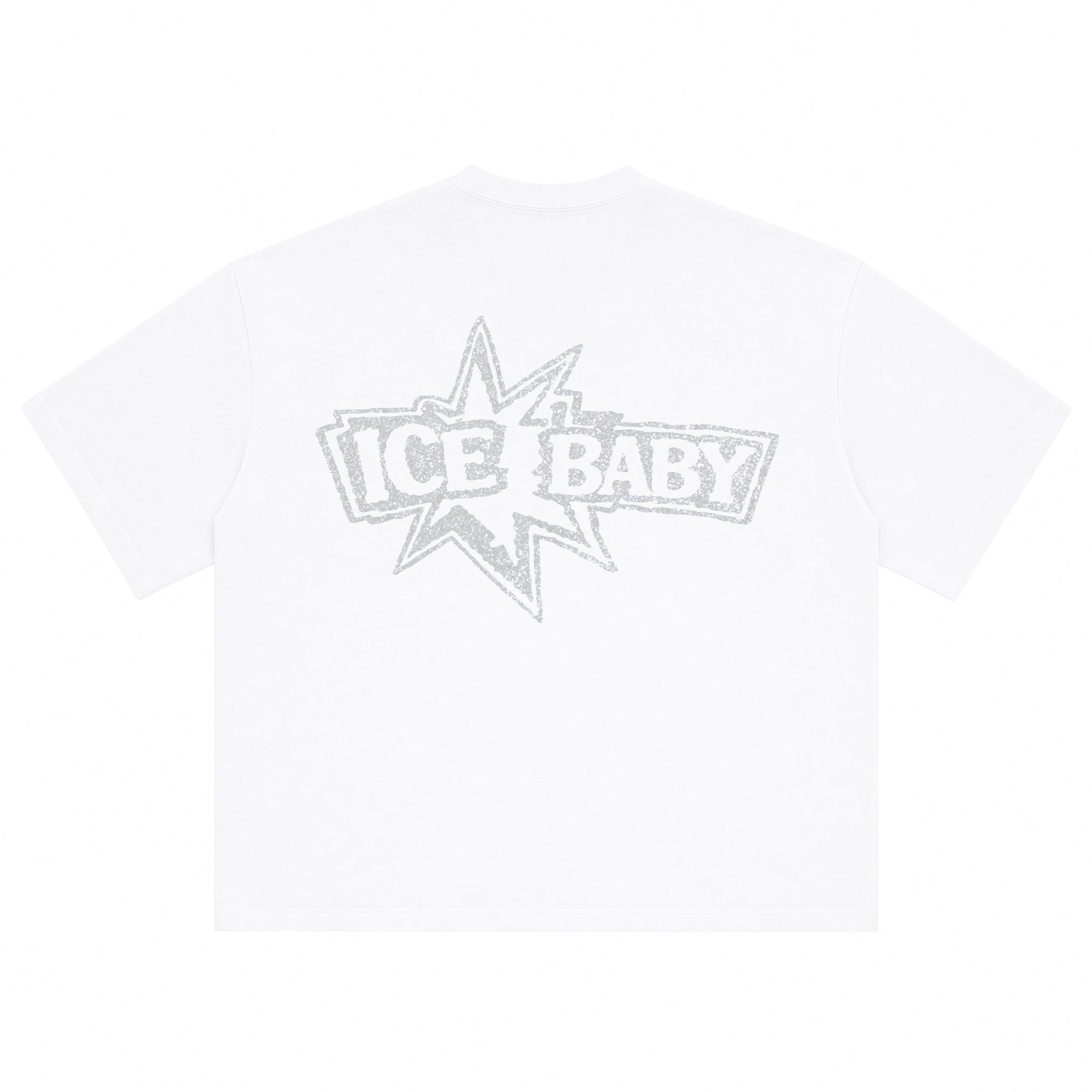 ICE BABY Crystal White Boxy Fit T-Shirt