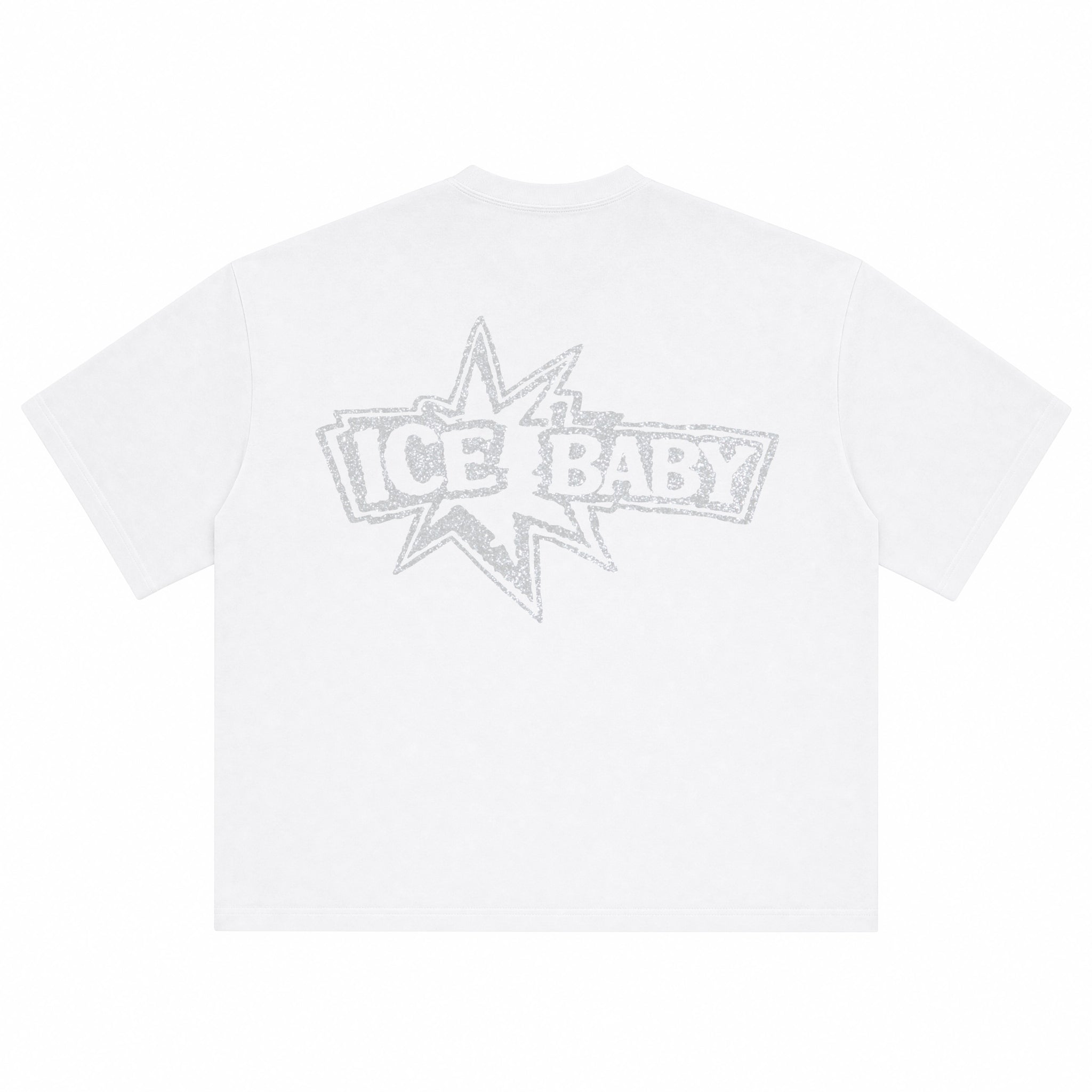 ICE BABY Crystal White Boxy Fit T-Shirt
