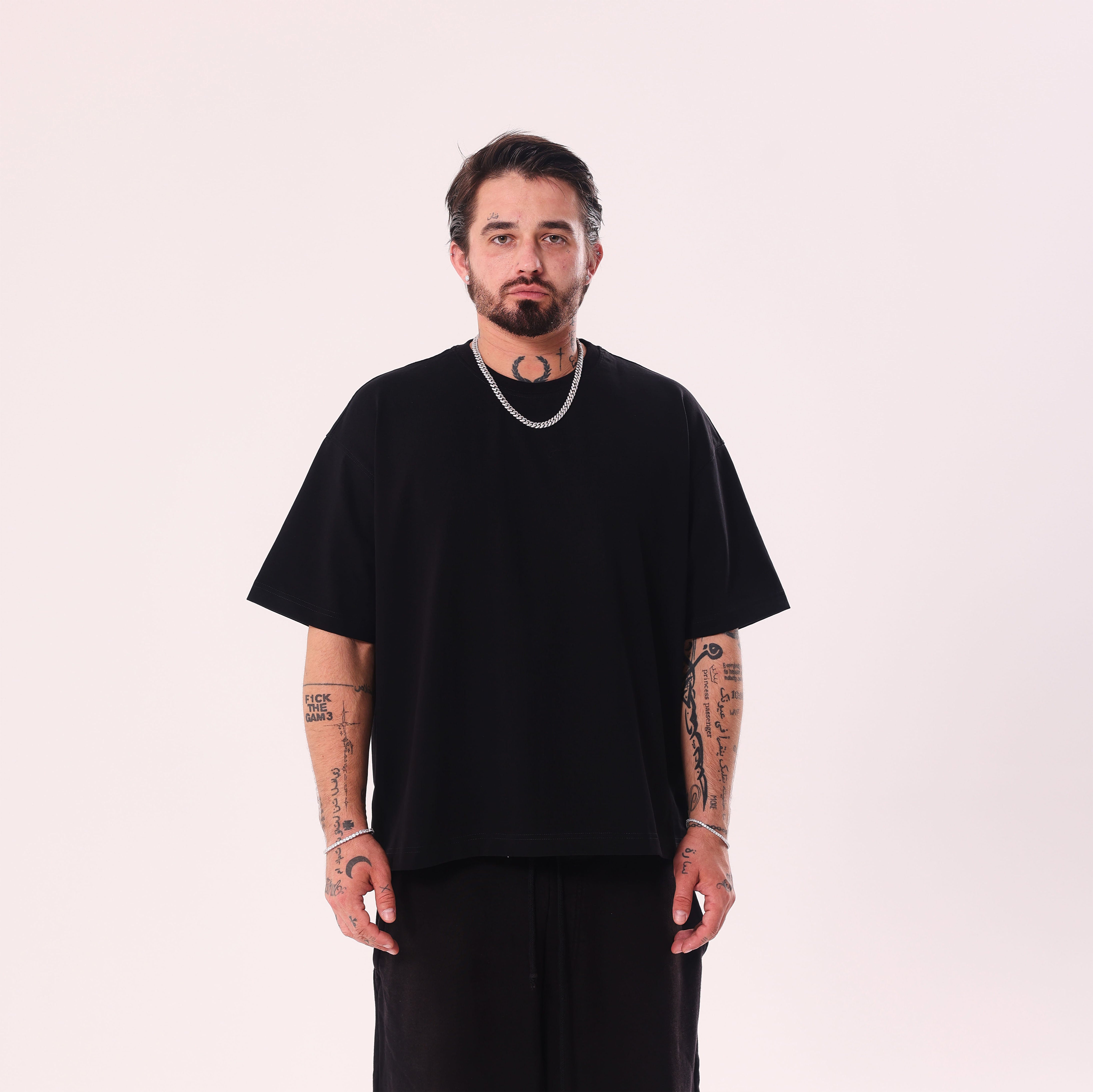 ICE ICE BABY Fluo Black Boxy Fit T-Shirt