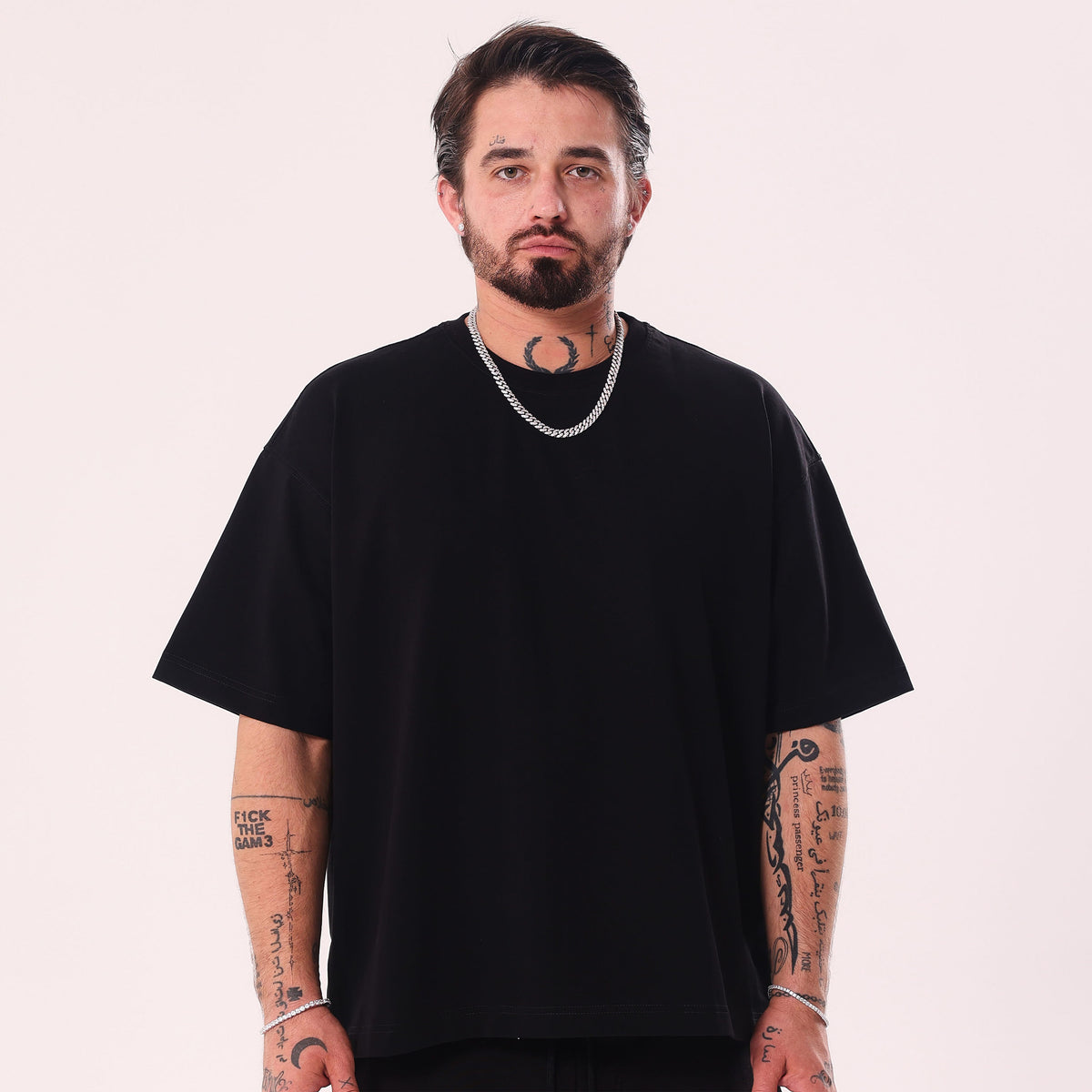 ICE ICE BABY Fluo Black Boxy Fit T-Shirt
