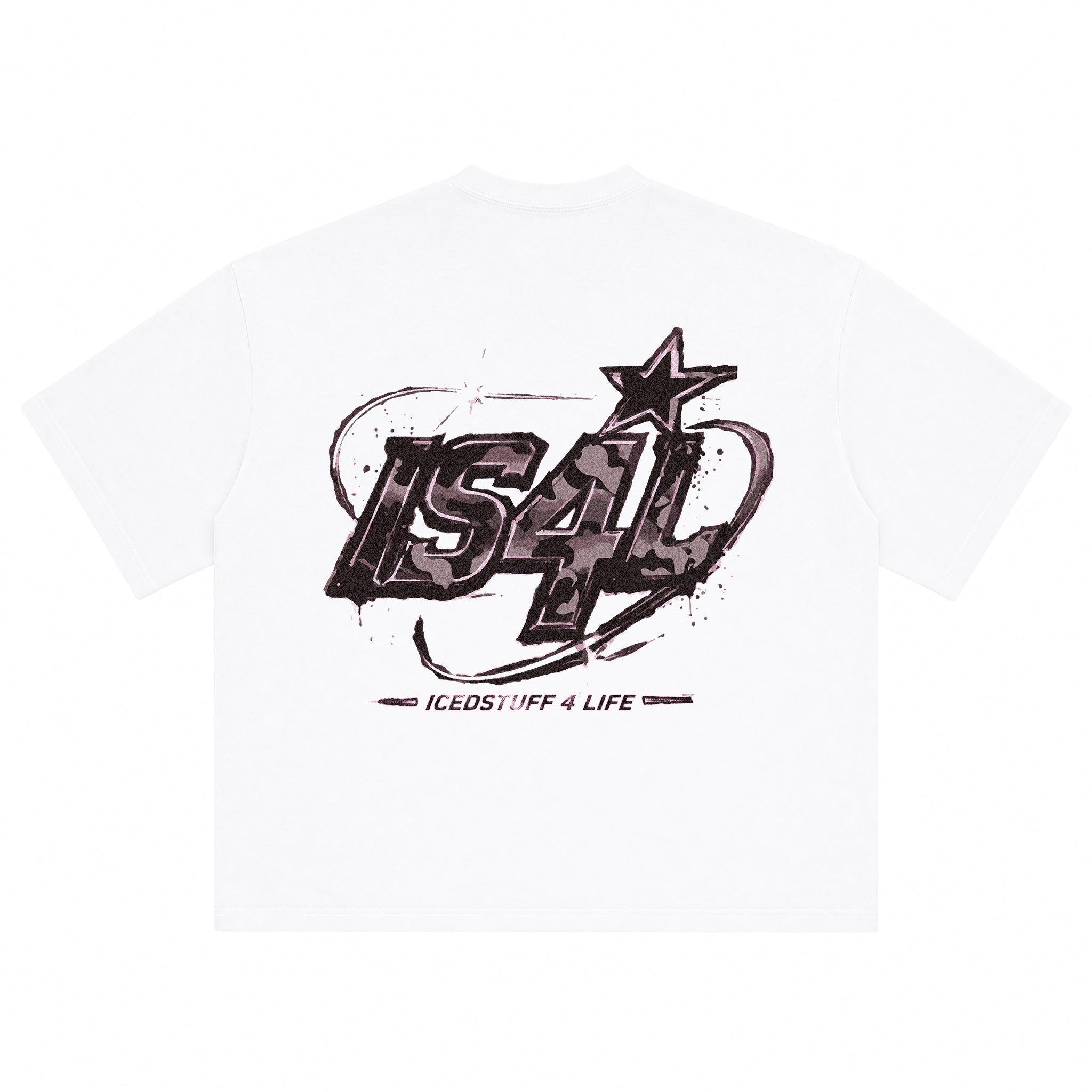 IS4L White Boxy Fit T-Shirt