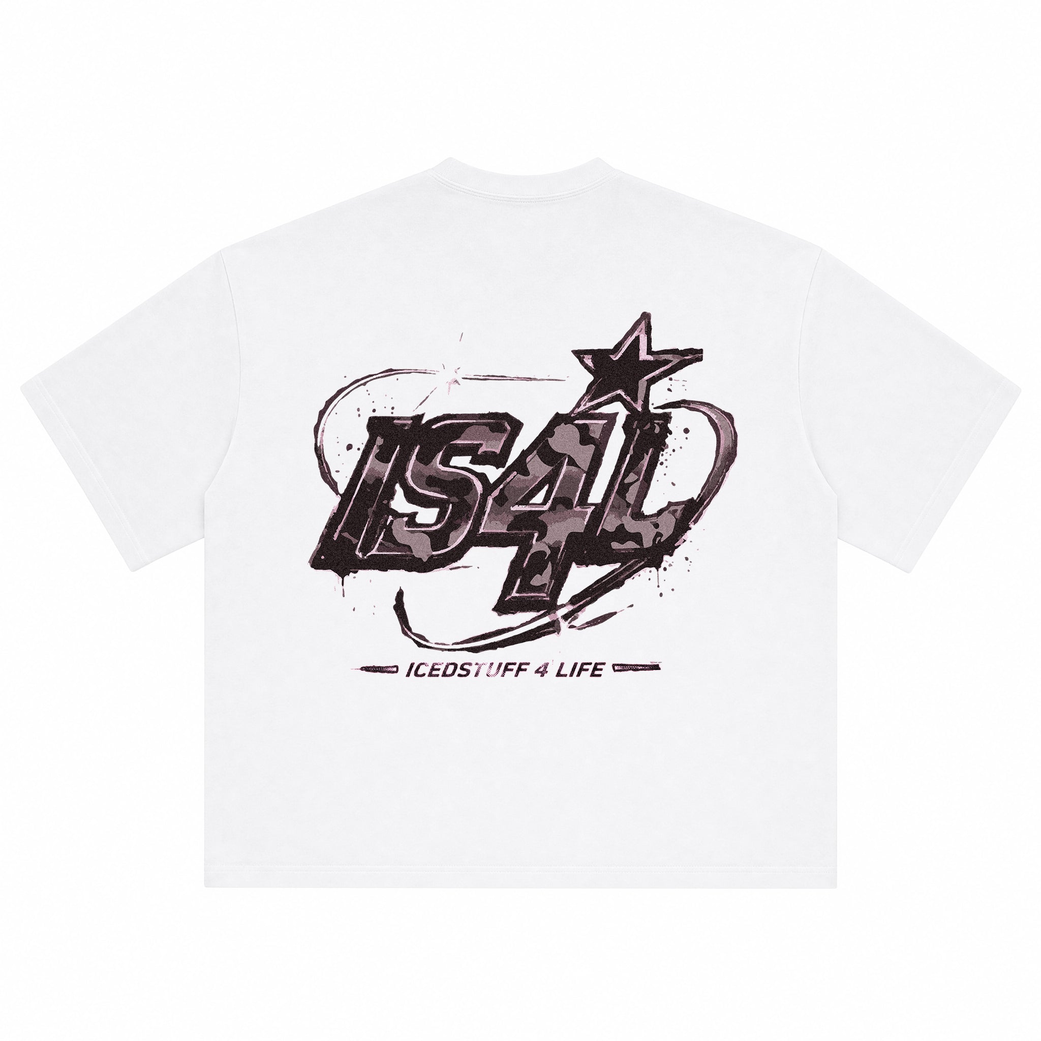IS4L White Boxy Fit T-Shirt